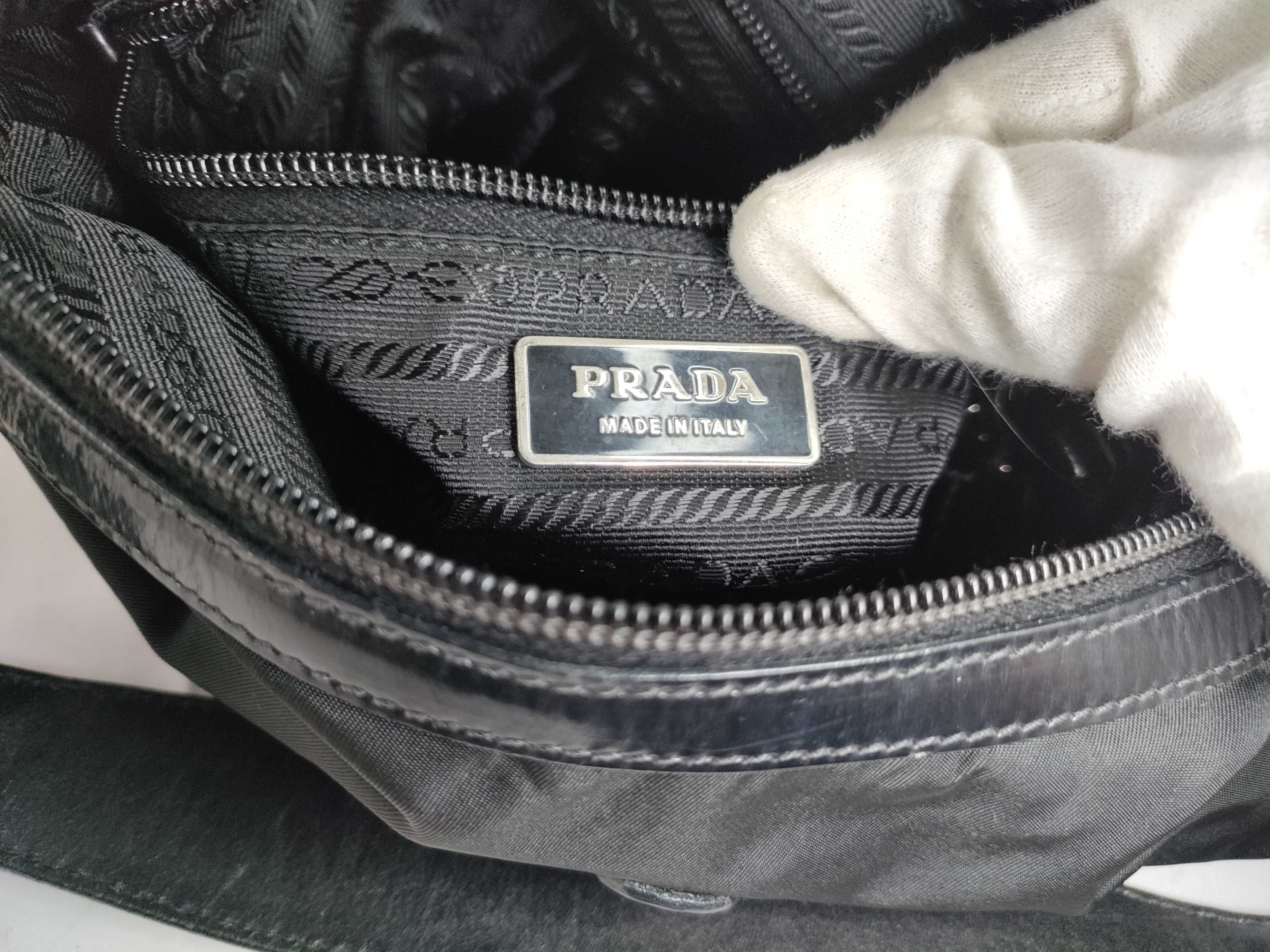 Nylon One-Shoulder Bag, Black Nylon Shoulder Bag — view 12