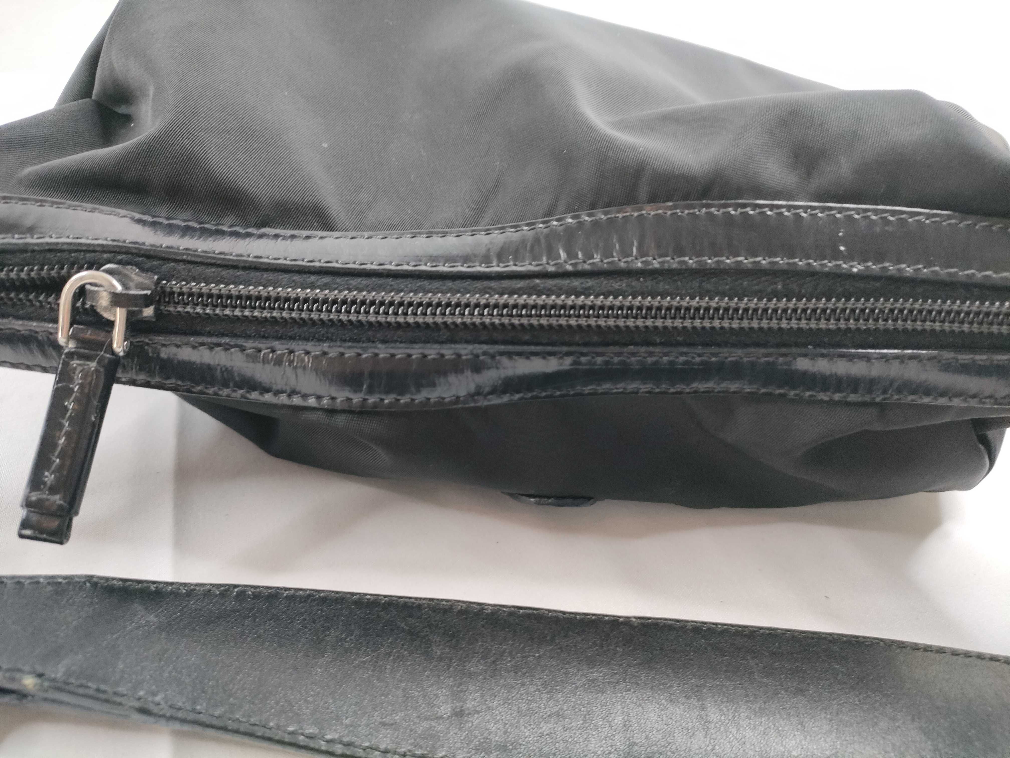 Nylon One-Shoulder Bag, Black Nylon Shoulder Bag — view 13