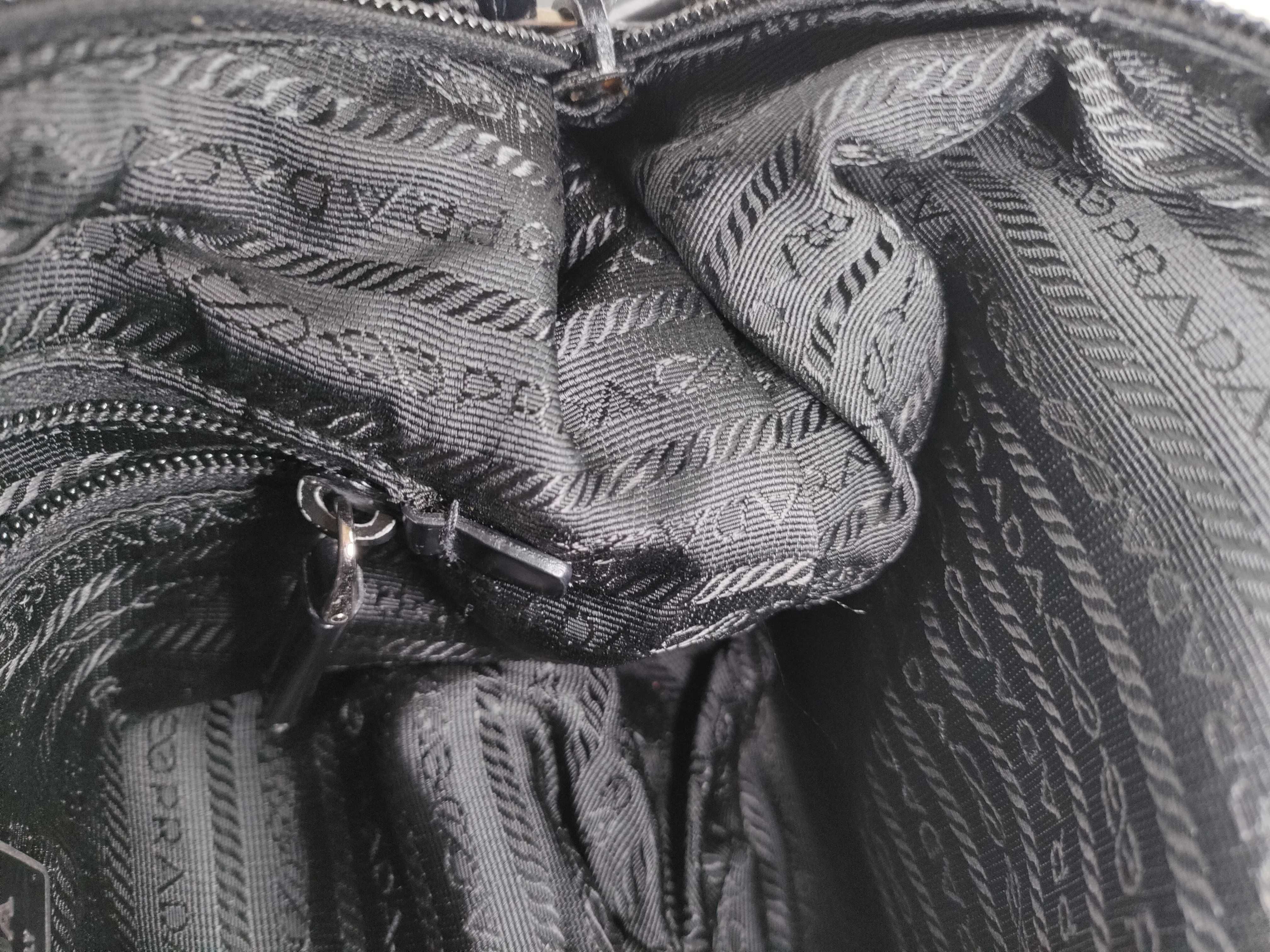 Nylon One-Shoulder Bag, Black Nylon Shoulder Bag — view 10