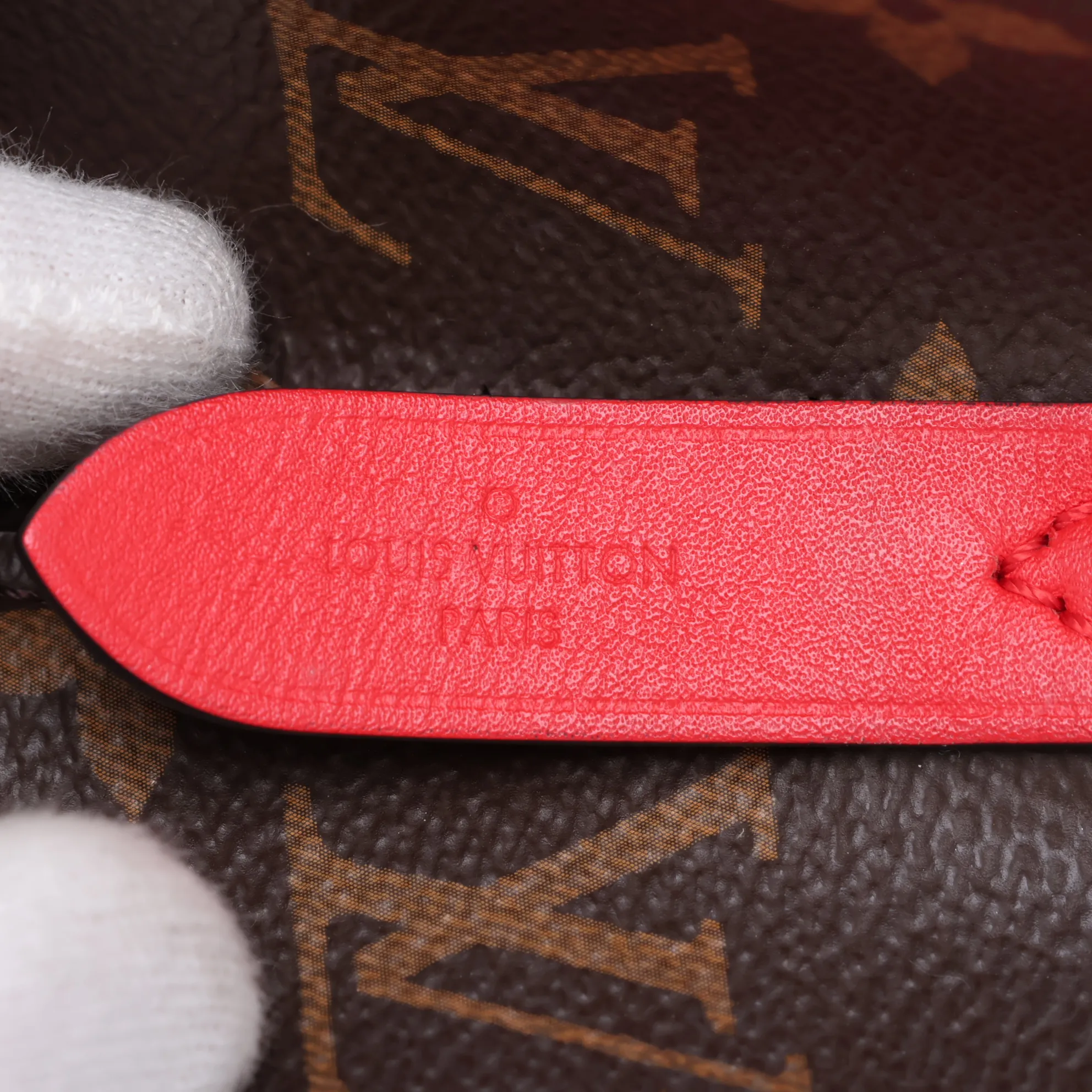 Monogram NeoNoe M44021 RI2169 Red x Brown (RFID detected) — view 9