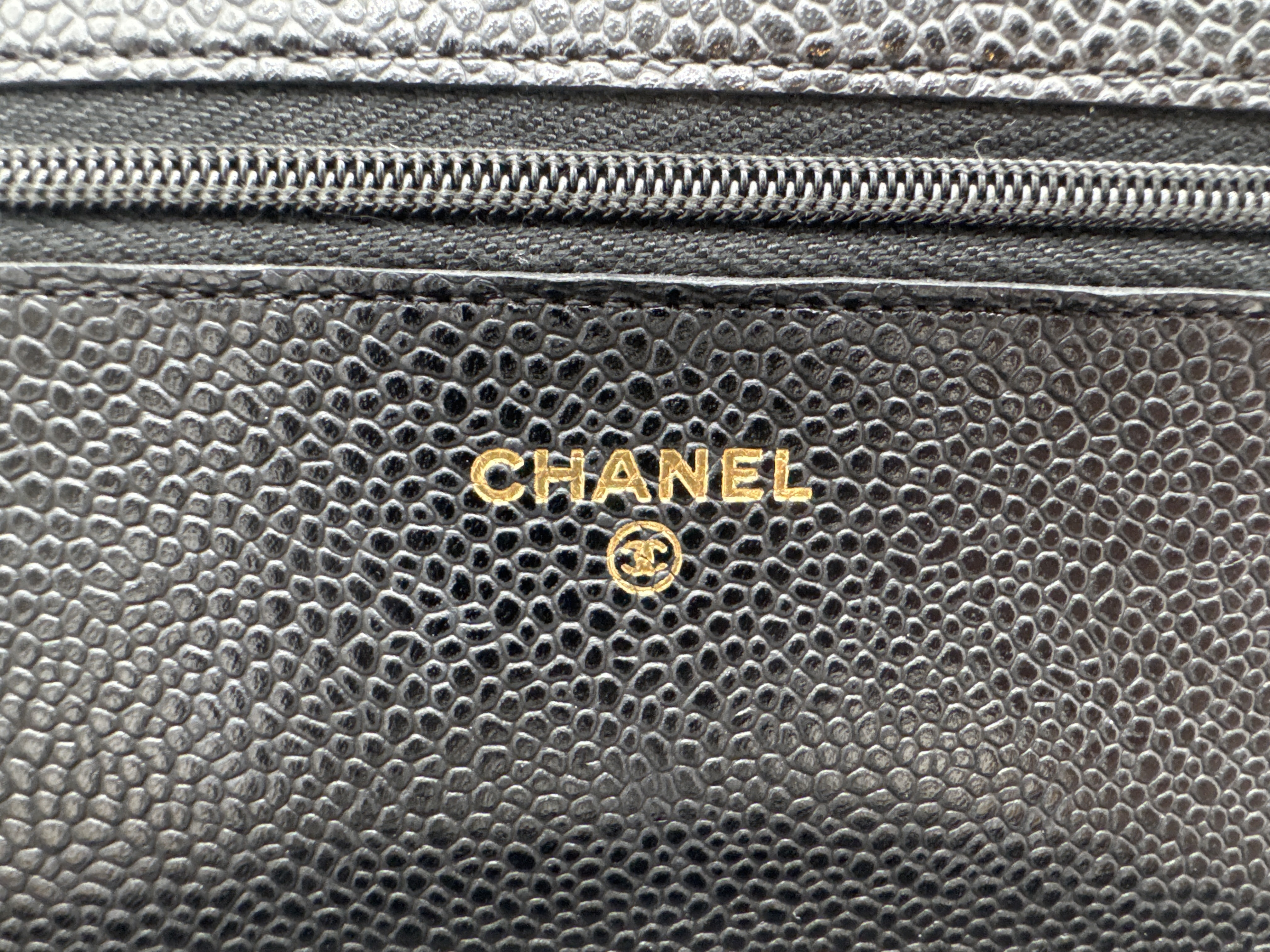 Caviar Skin Black Shoulder Bag — view 13