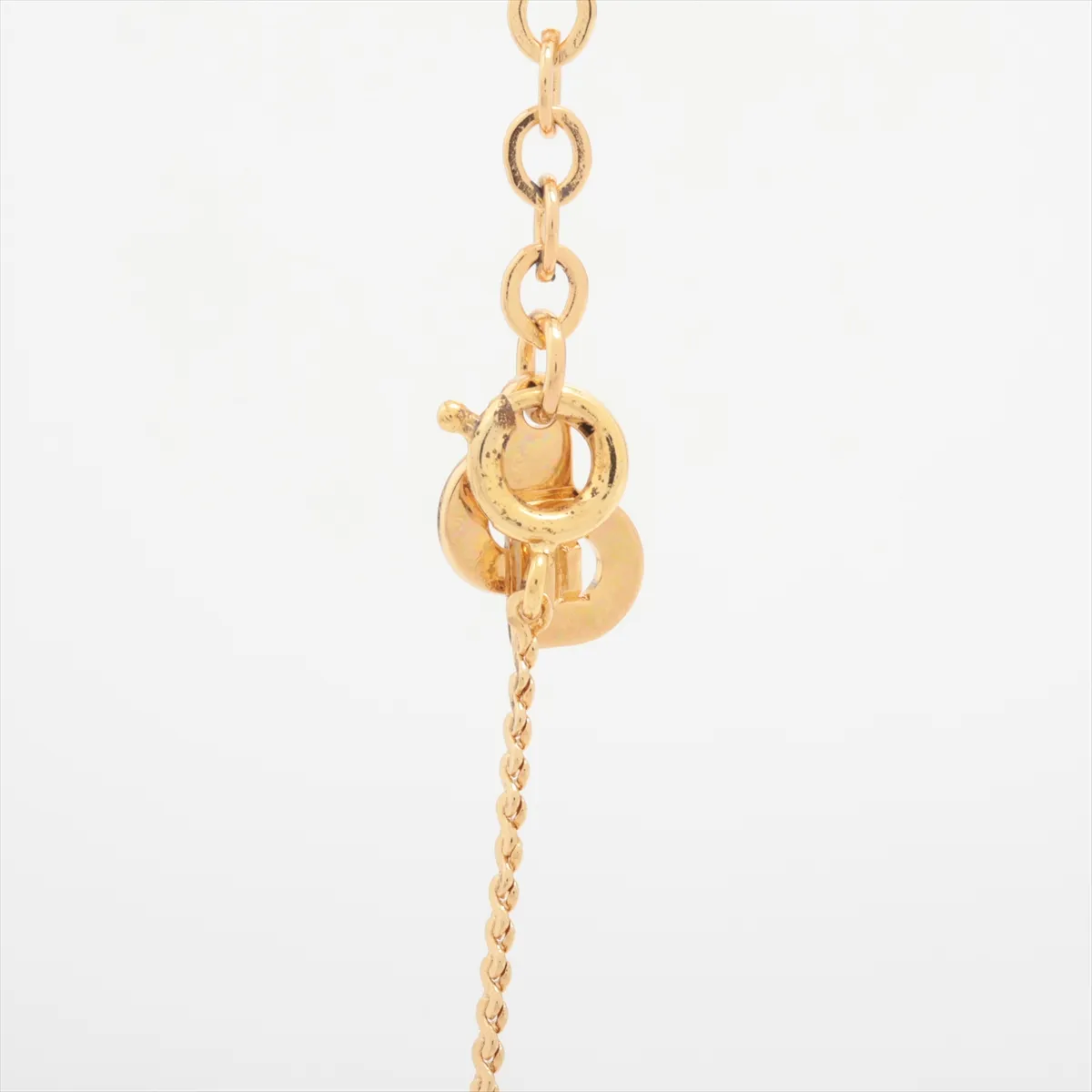 CD logo necklace, GP gold, — view 3