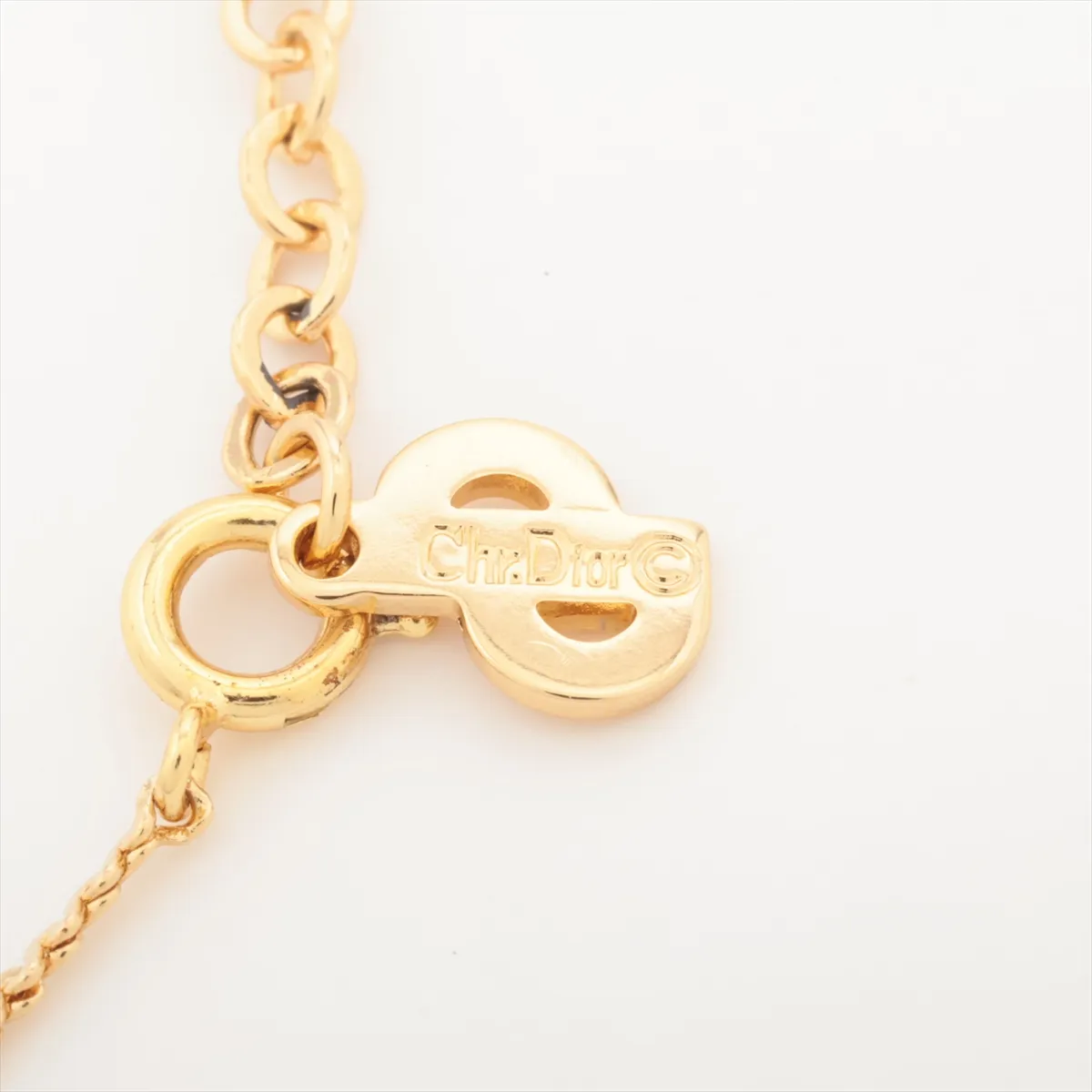 CD logo necklace, GP gold, — view 4