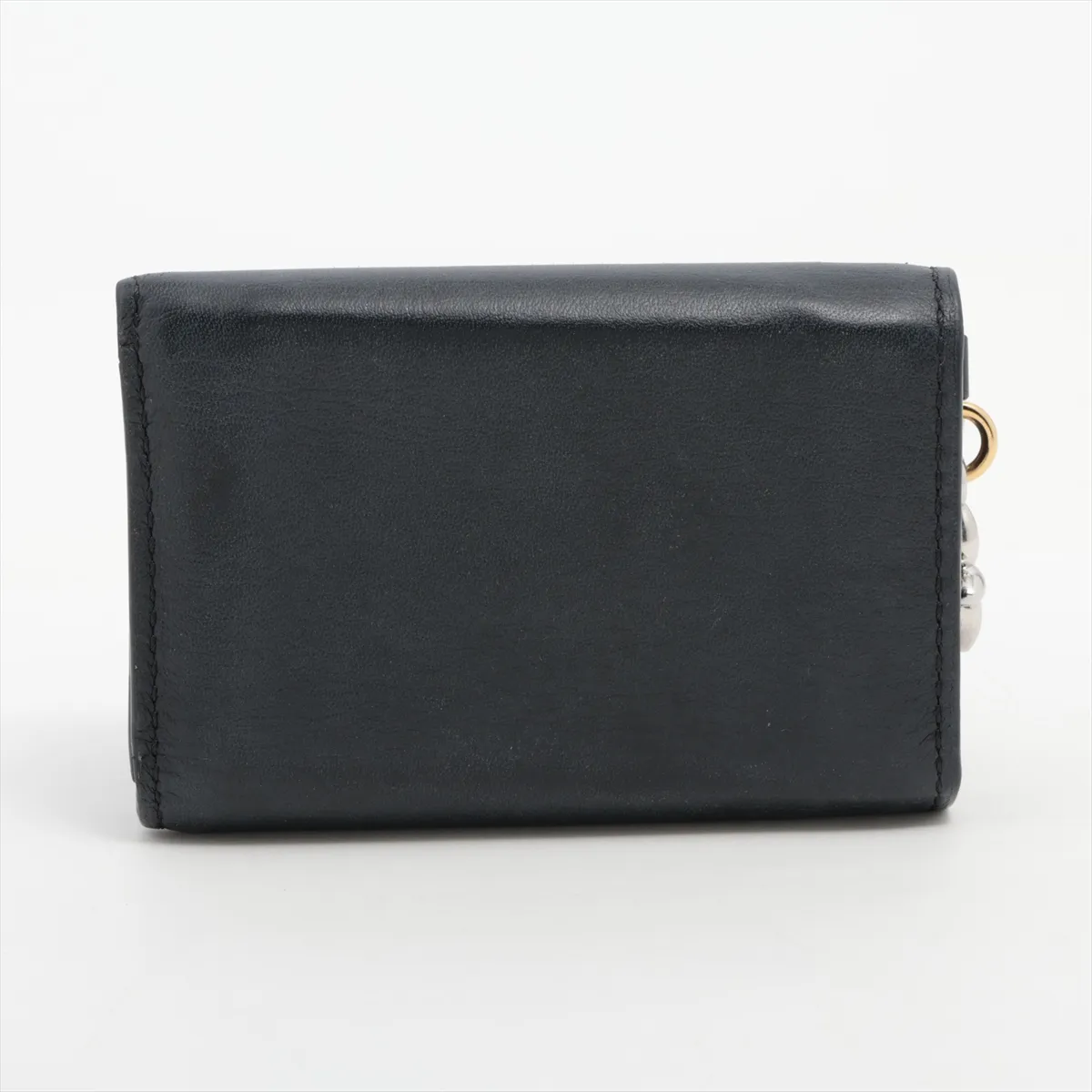 LV Bloom Mini Trifold Wallet M15081 Black Compact Wallet RFID Detected — view 2
