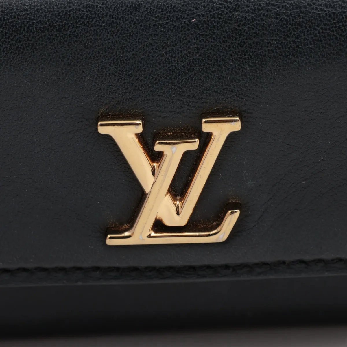 LV Bloom Mini Trifold Wallet M15081 Black Compact Wallet RFID Detected — view 11