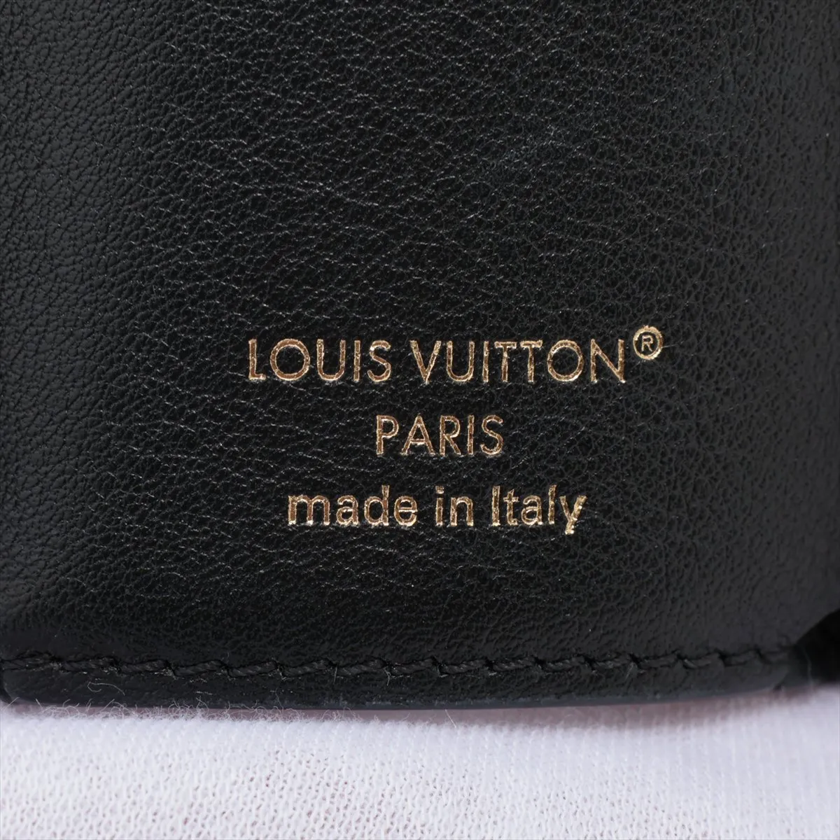 LV Bloom Mini Trifold Wallet M15081 Black Compact Wallet RFID Detected — view 8