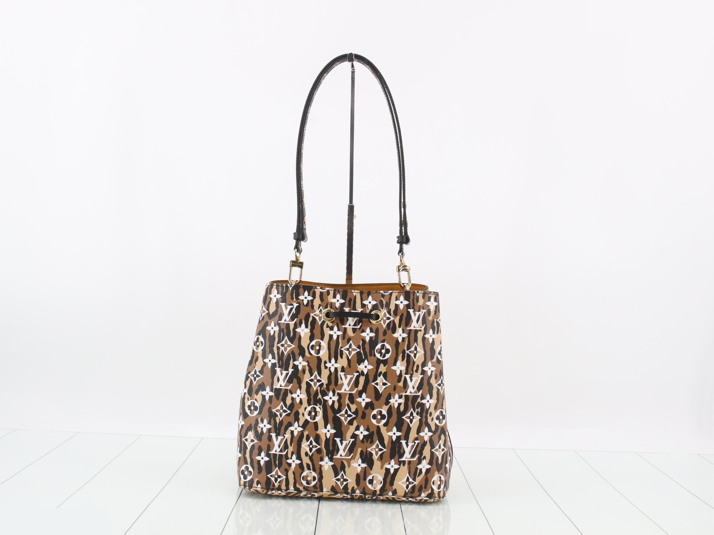 Monogram Jungle Neo Noe MM Caramel Shoulder Bag — view 2