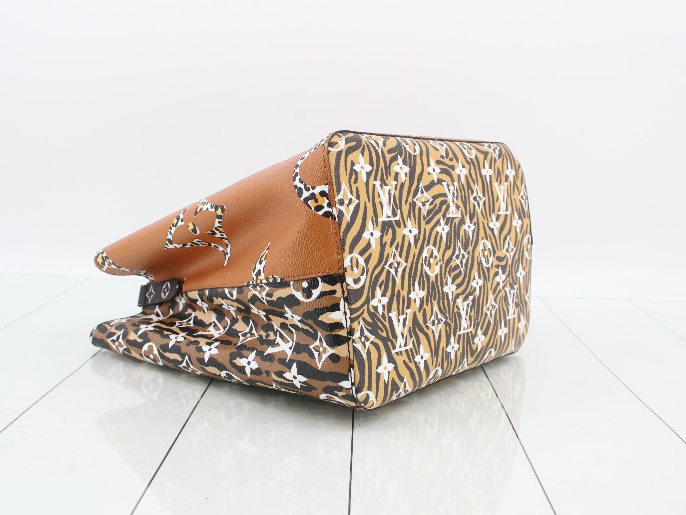 Monogram Jungle Neo Noe MM Caramel Shoulder Bag — view 5