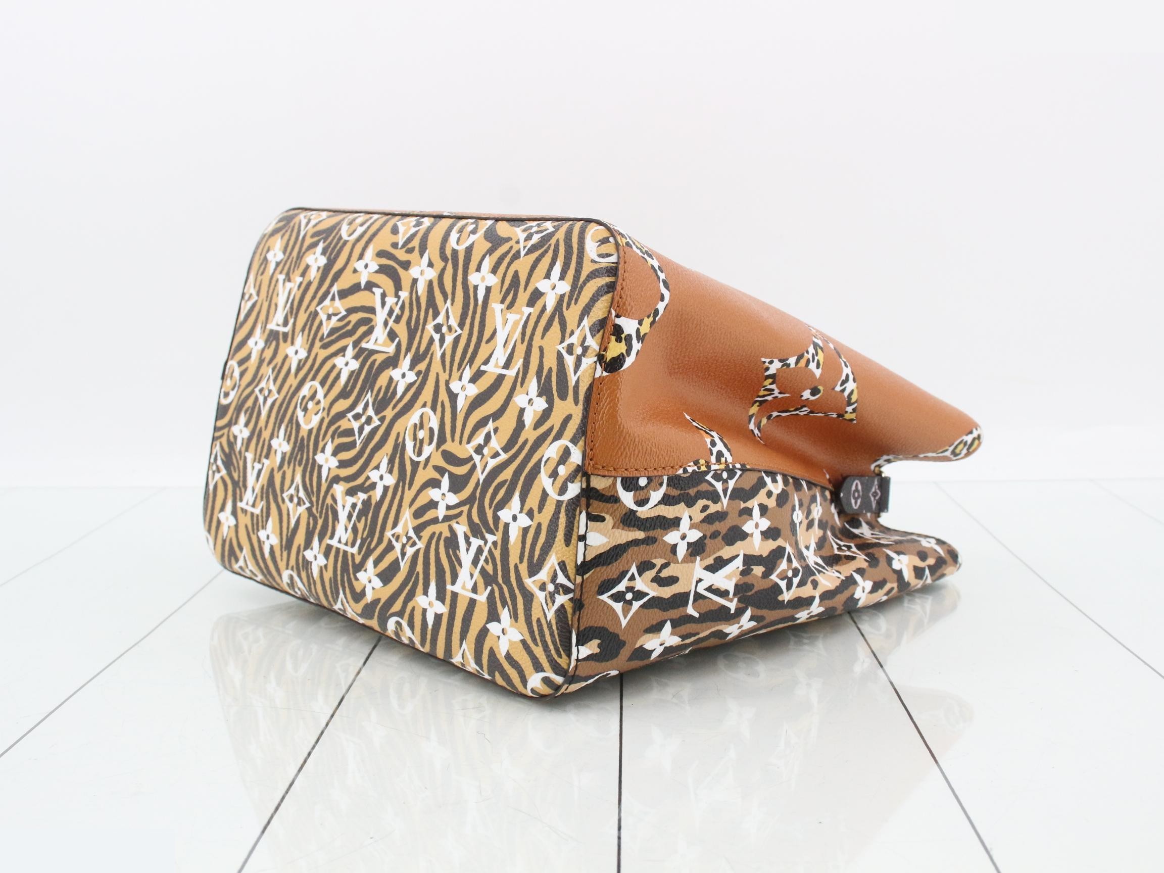 Monogram Jungle Neo Noe MM Caramel Shoulder Bag — view 6