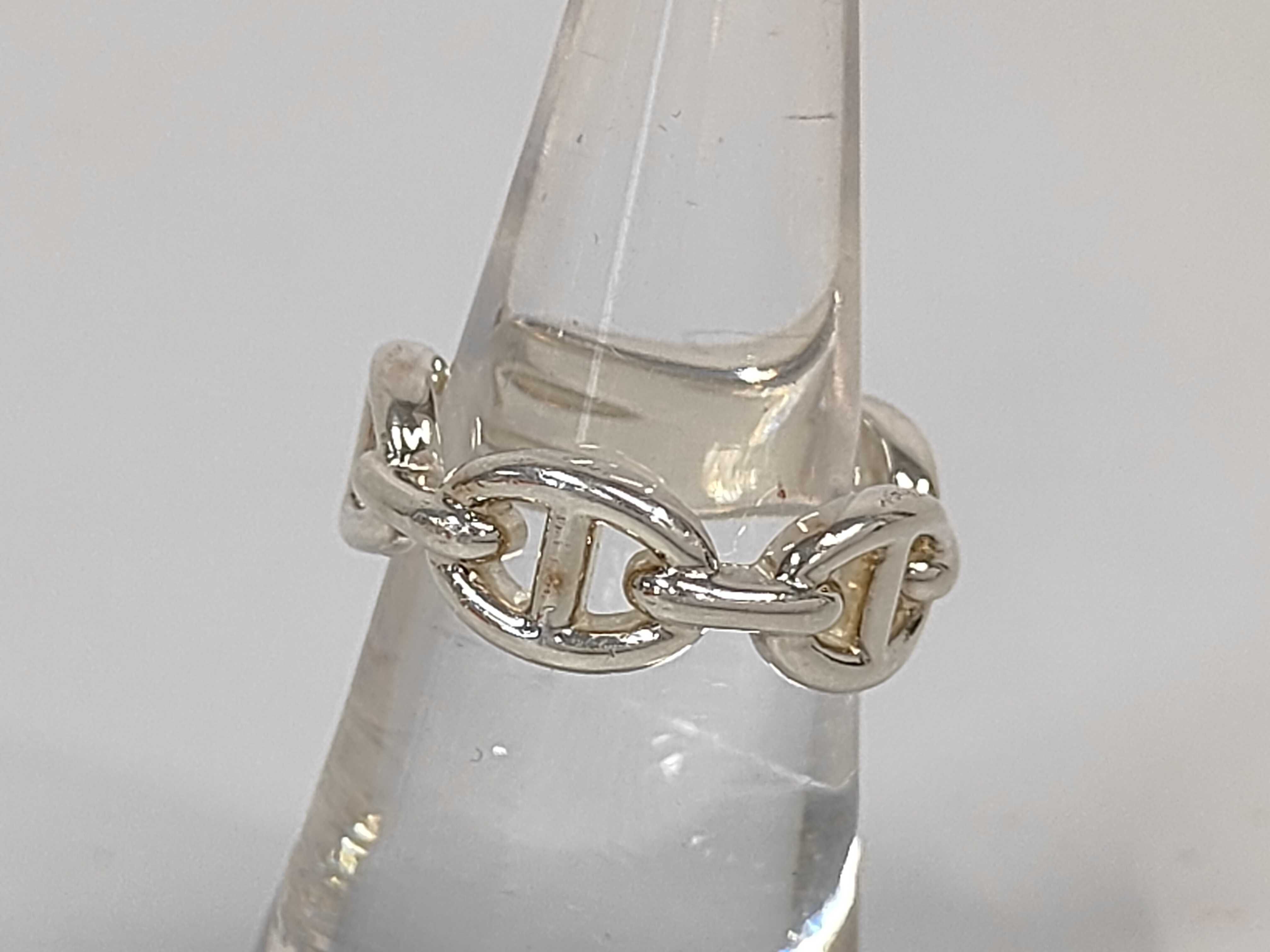 Chaine d'Ancre Enchainée Ring #51 (equivalent to size 10) Hermes Ring — view 2