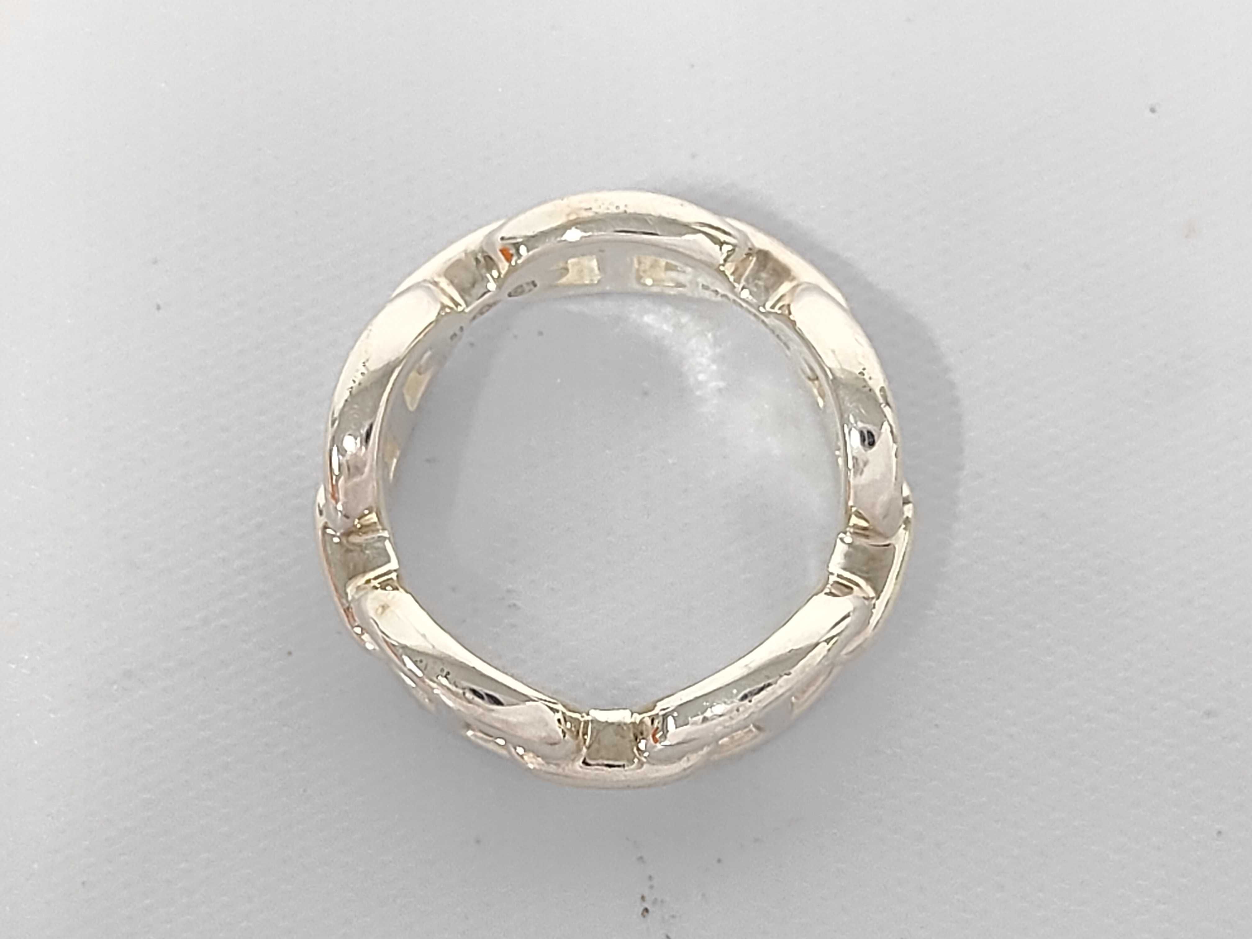 Chaine d'Ancre Enchainée Ring #51 (equivalent to size 10) Hermes Ring — view 4