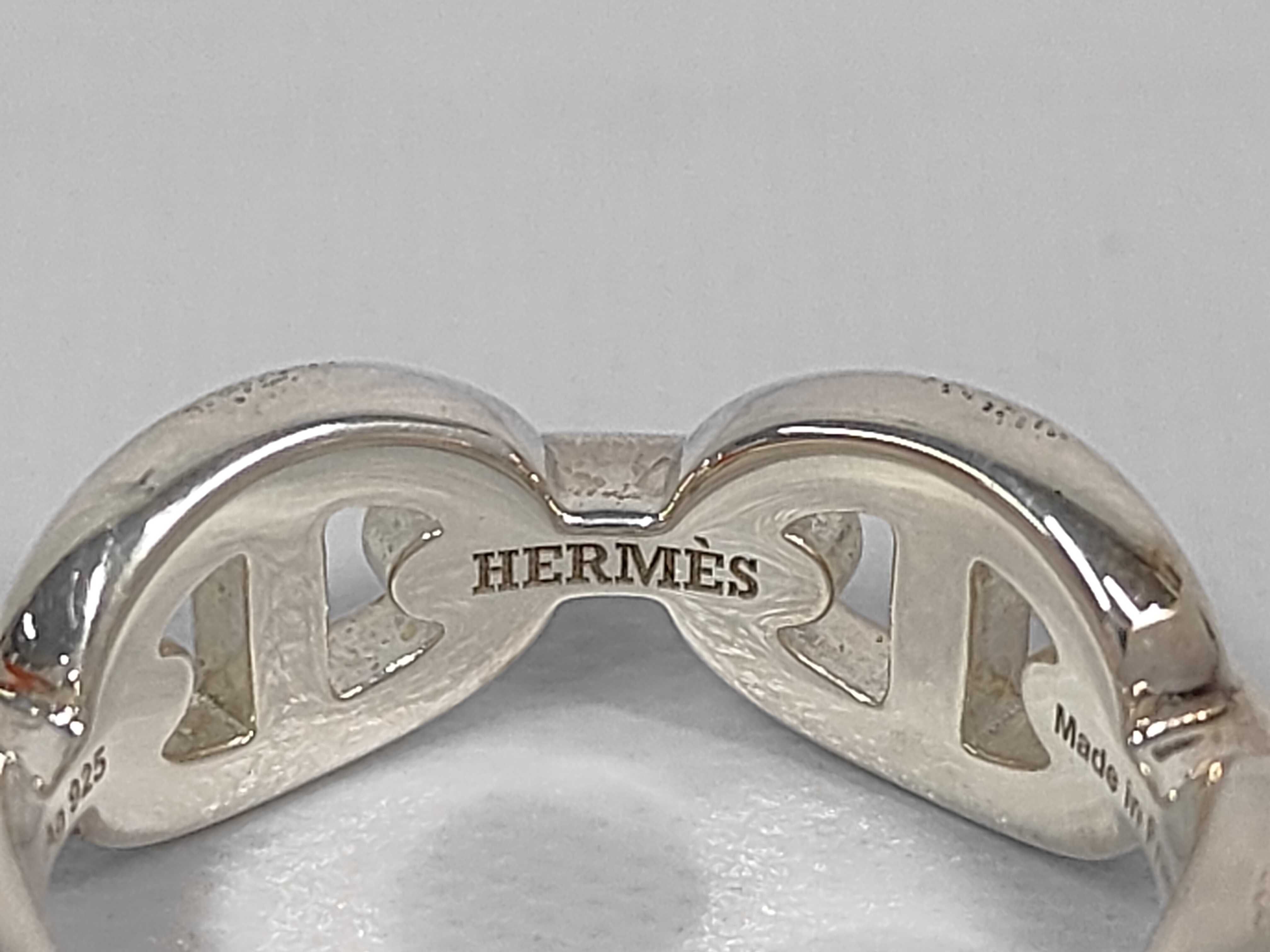 Chaine d'Ancre Enchainée Ring #51 (equivalent to size 10) Hermes Ring — view 6