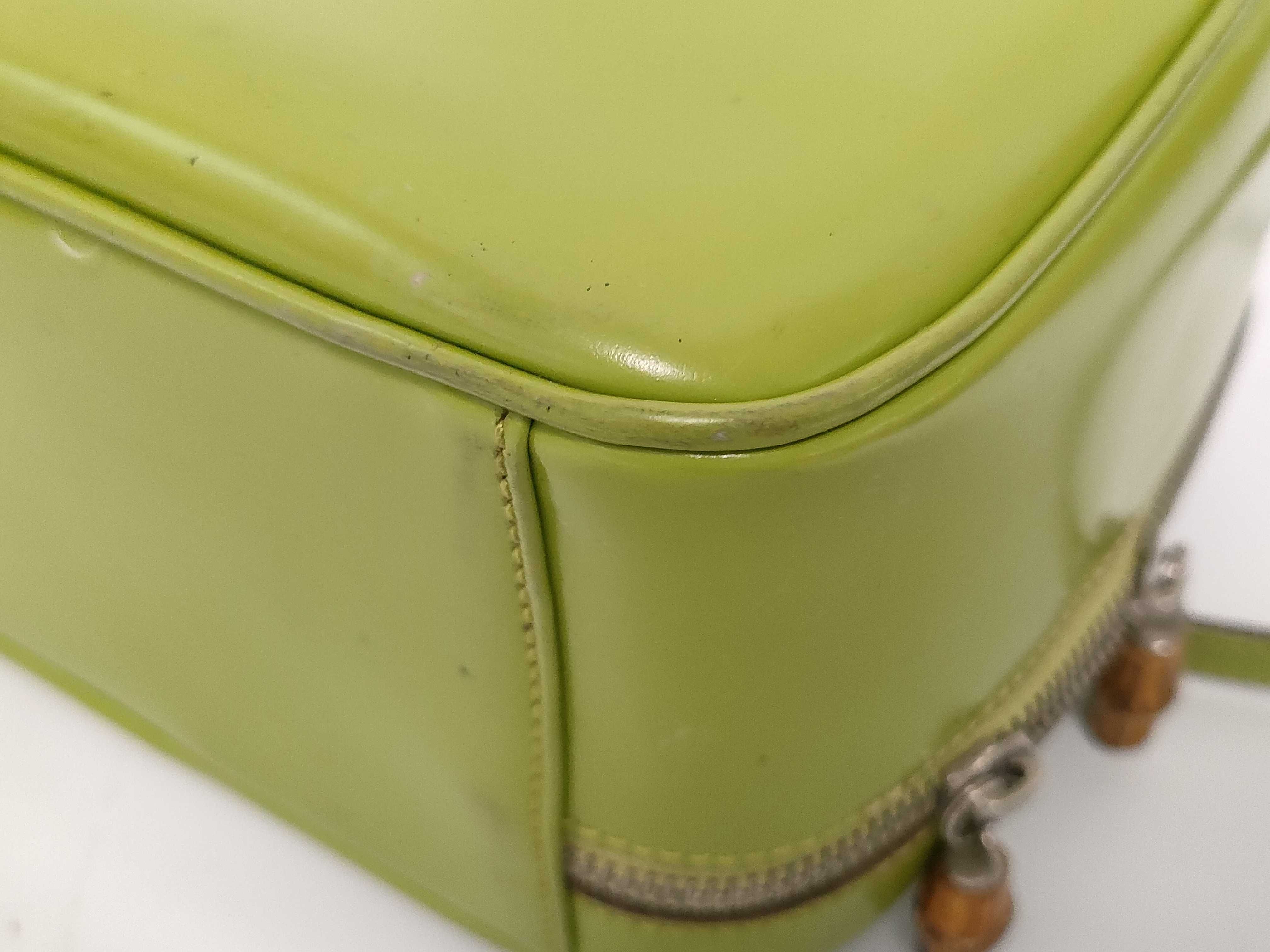 2-way Vanity Shoulder Bag Bamboo Handbag — view 5