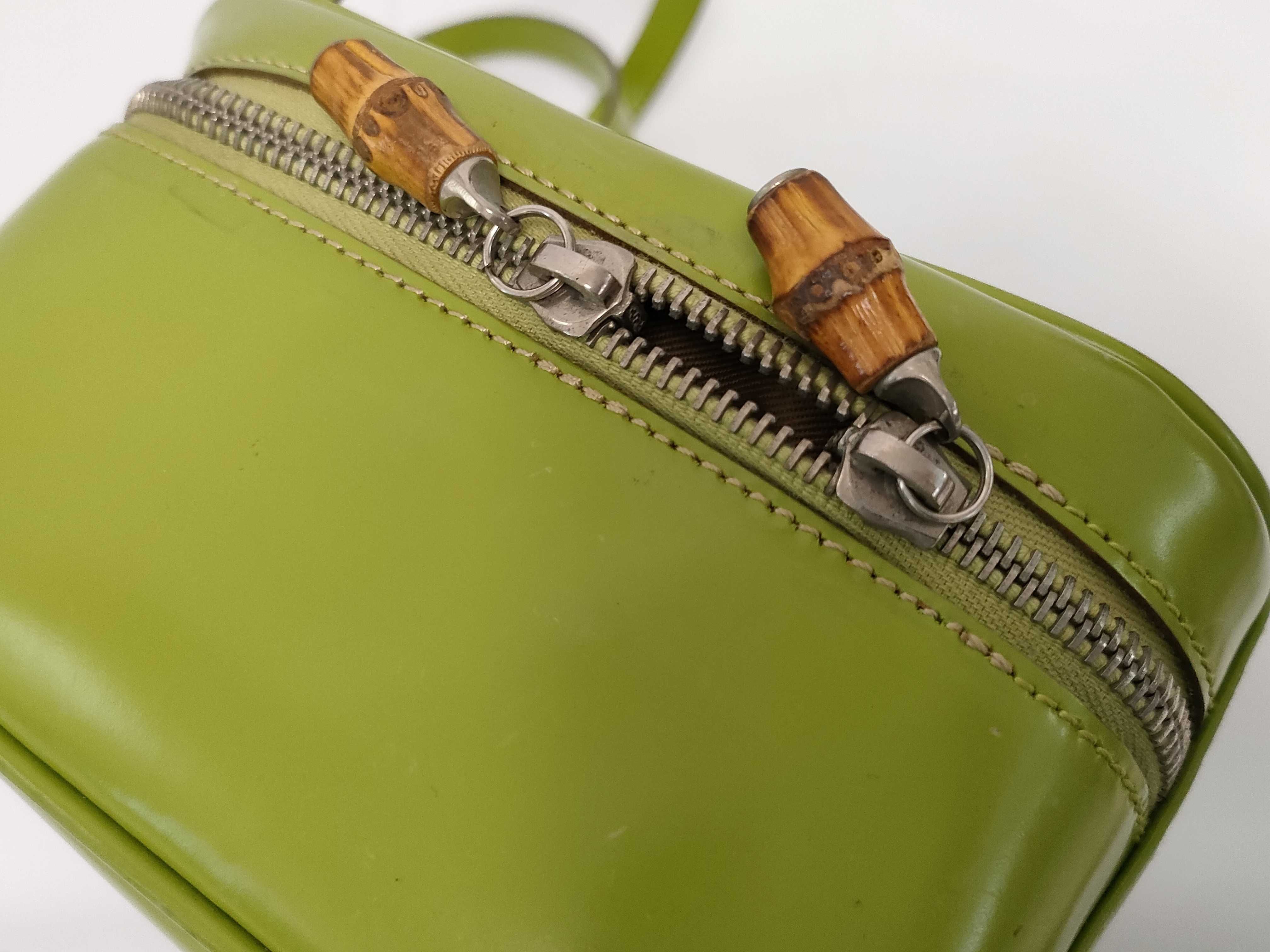2-way Vanity Shoulder Bag Bamboo Handbag — view 6