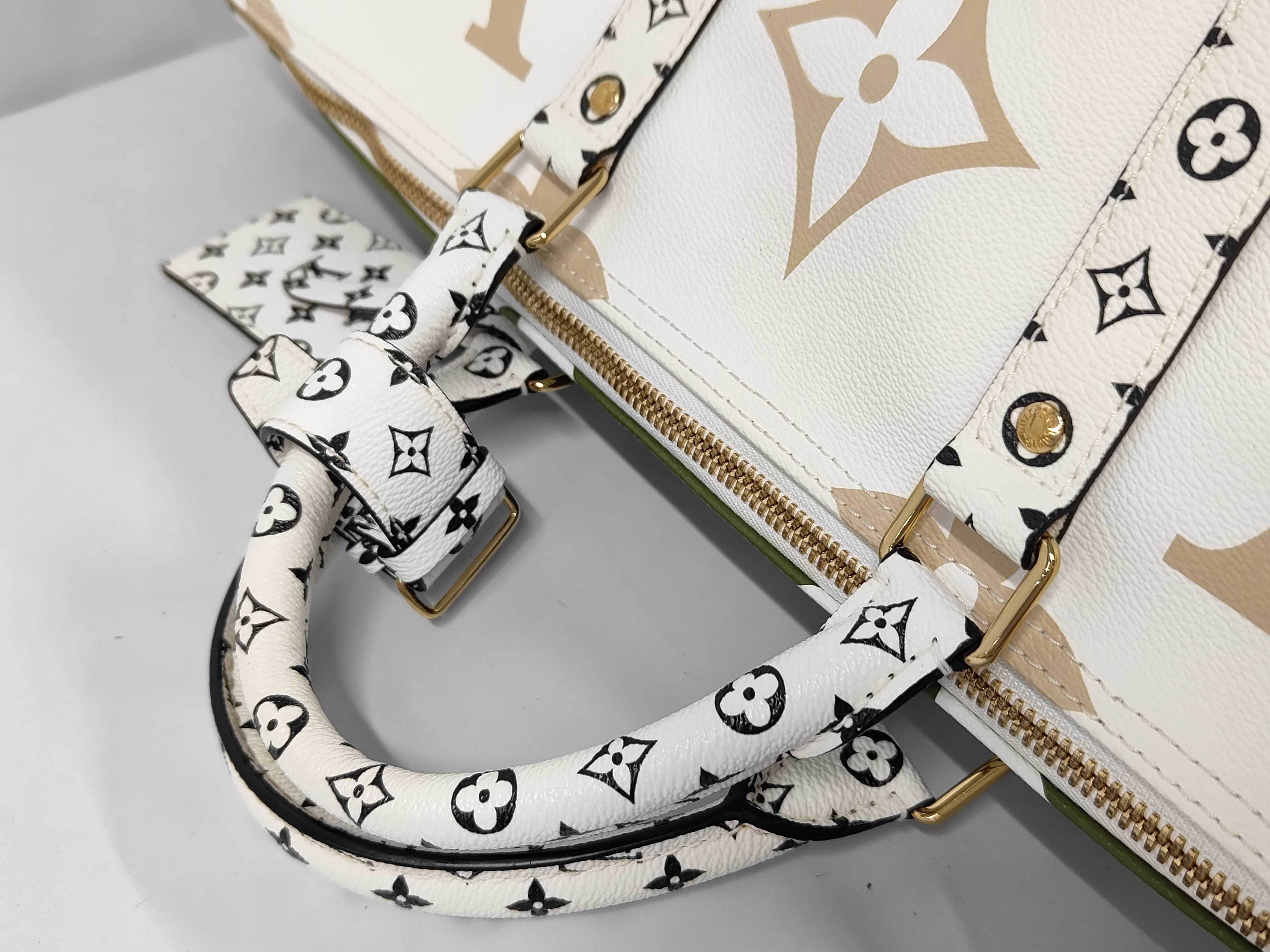 M44590 Keepall Bandoulière 50 Giant Monogram Reverse Boston Bag — view 5