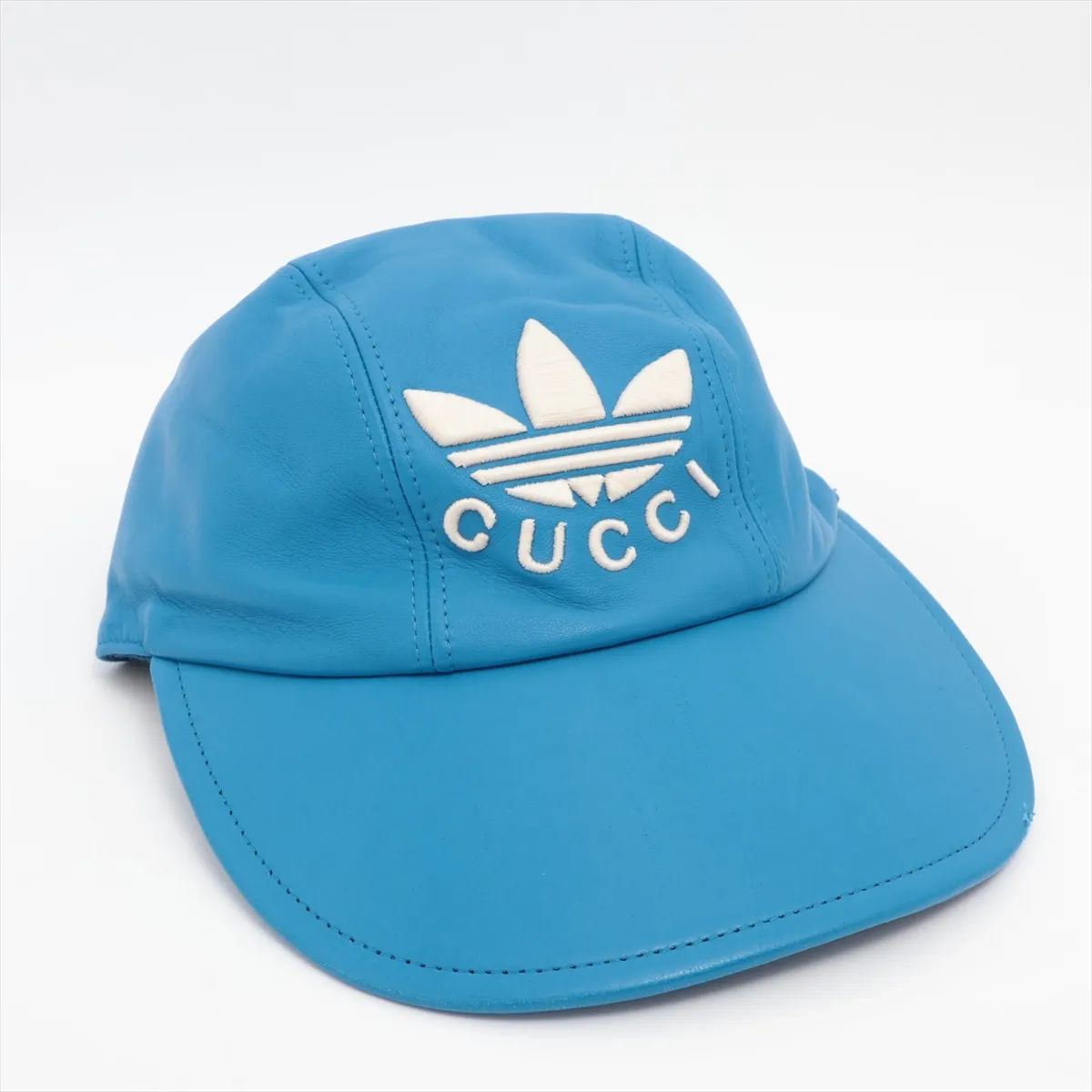 x Adidas 724622 Logo Cap, Size S (56cm), Lambskin, Blue. — view 2
