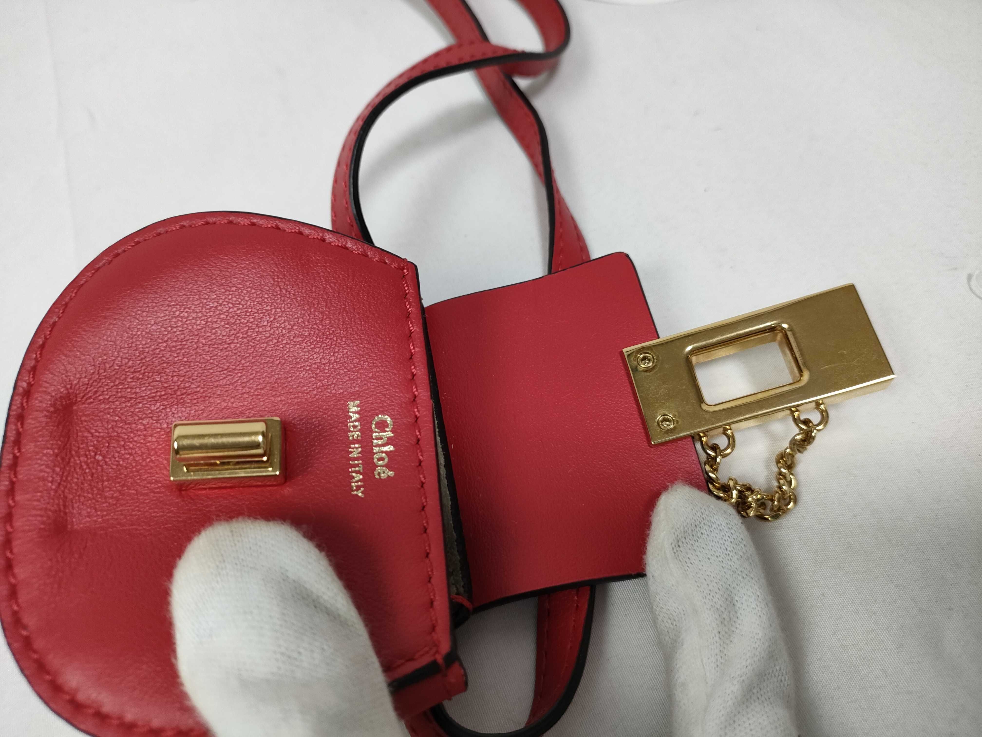 mini bracelet shoulder bag, red — view 10