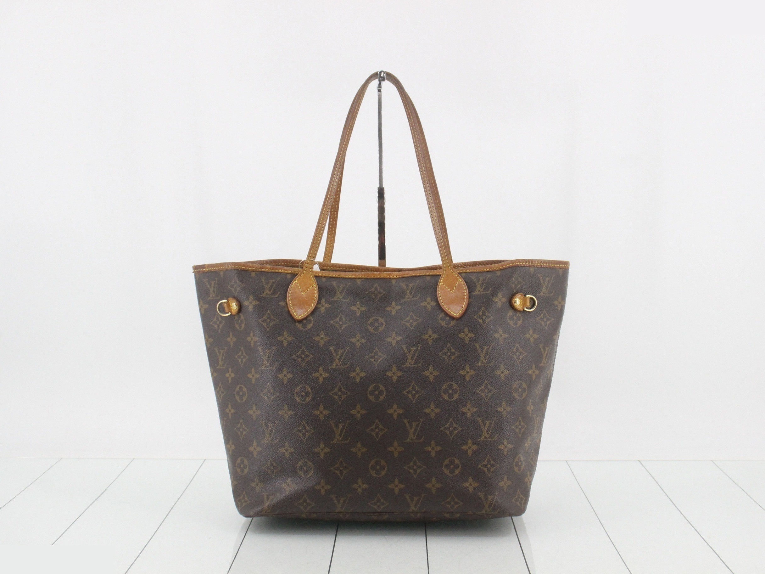 M40156 Neverfull MM Tote Bag, Monogram, Brown — view 2