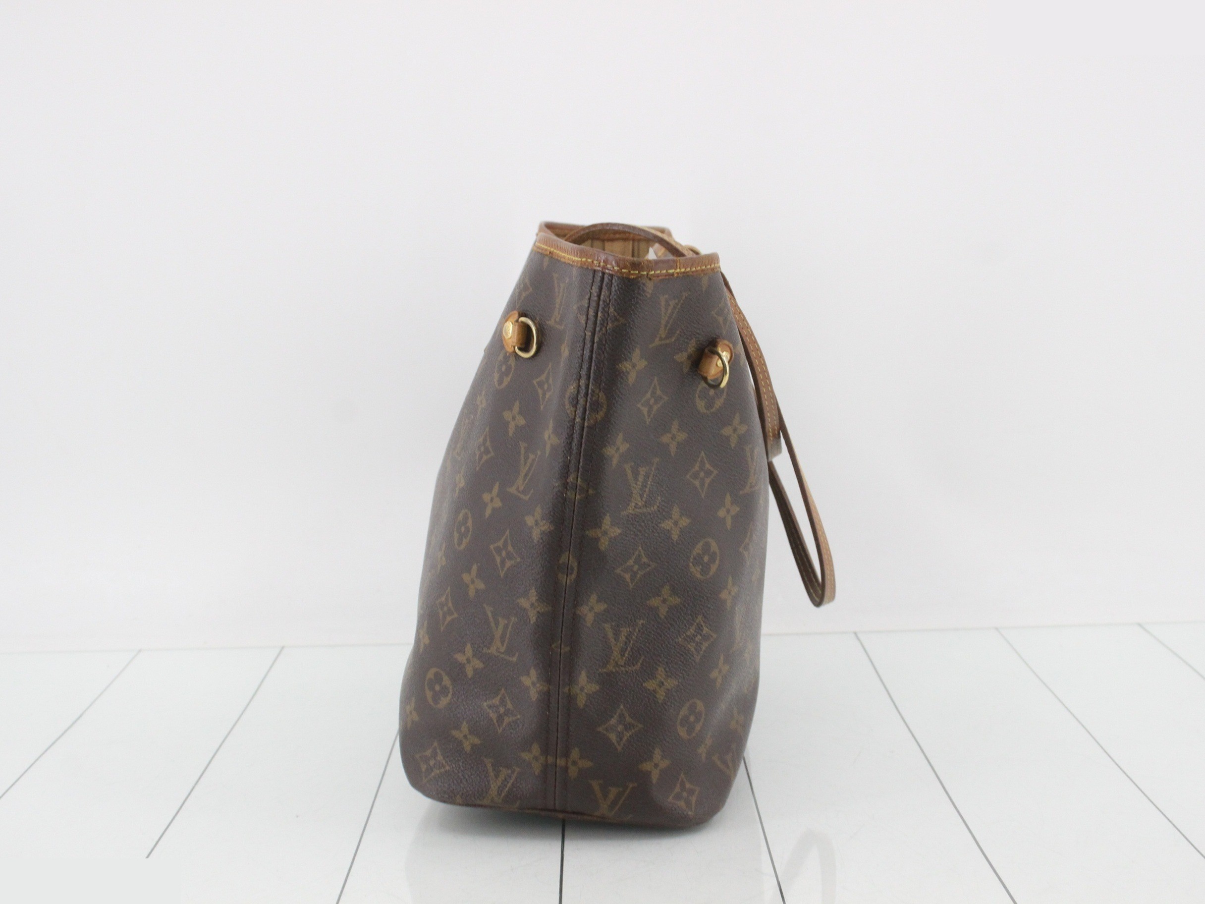 M40156 Neverfull MM Tote Bag, Monogram, Brown — view 3