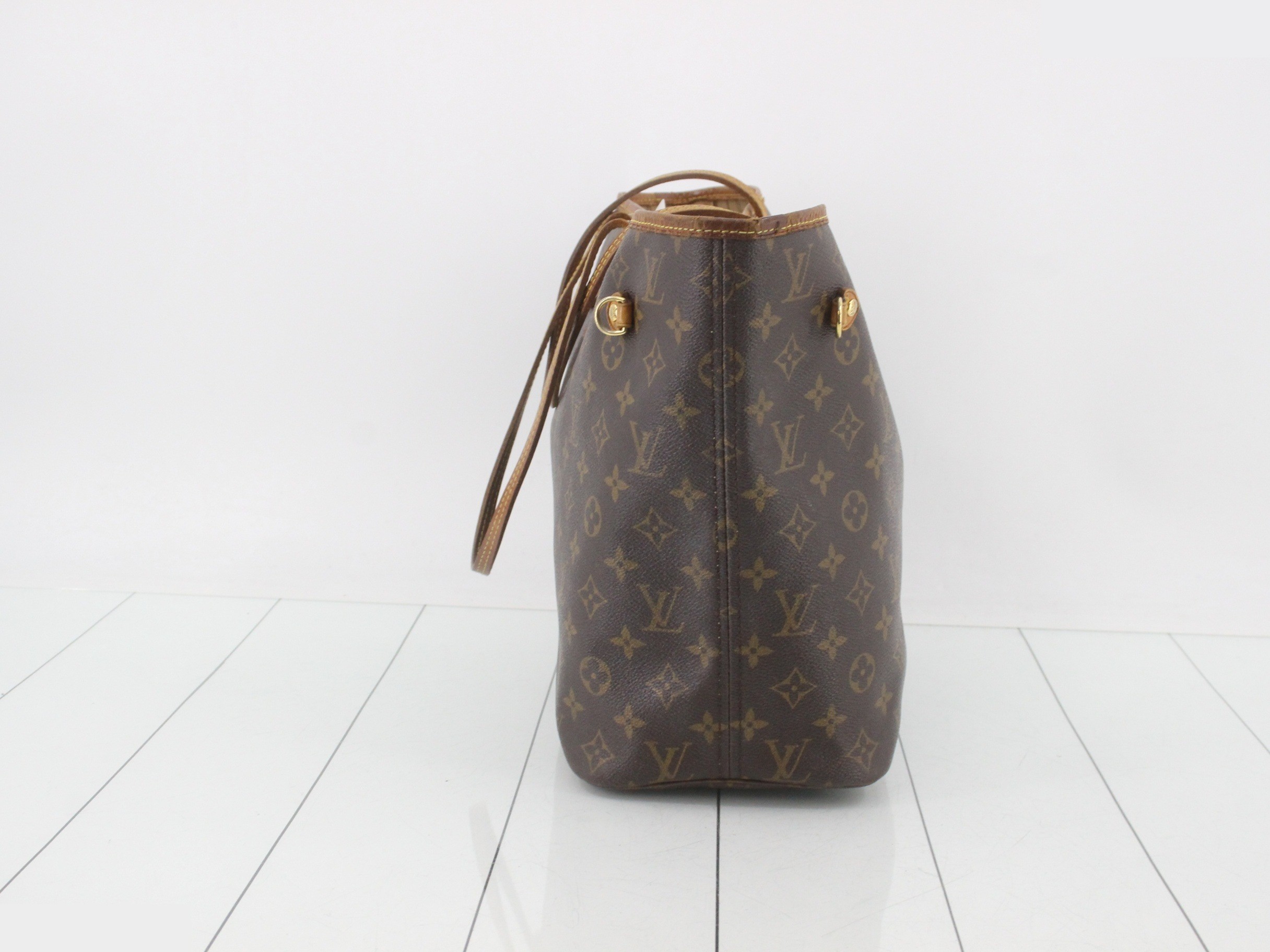 M40156 Neverfull MM Tote Bag, Monogram, Brown — view 4
