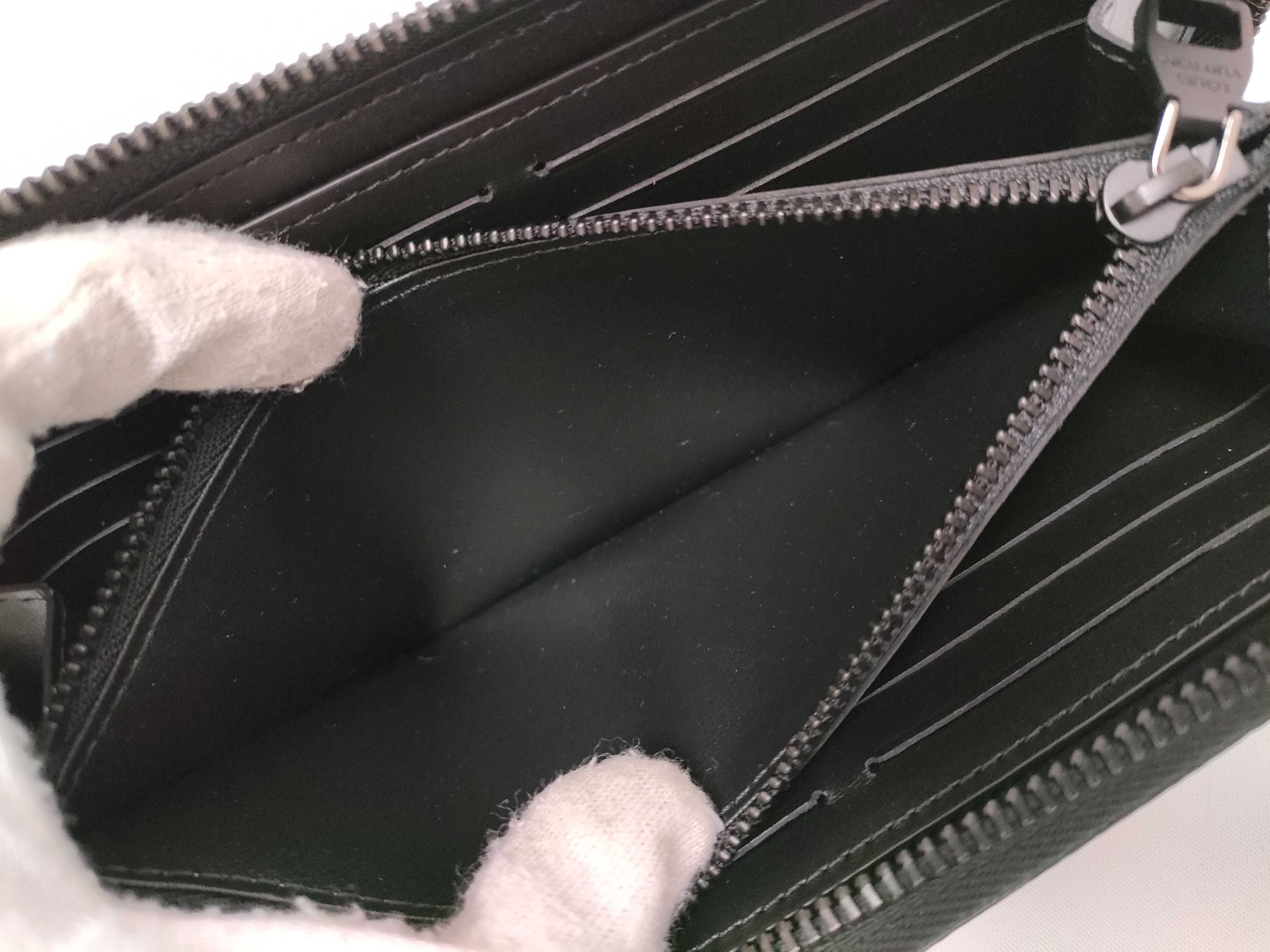 Monogram Zippy Wallet Horizontal Long Wallet Black M28048 RFID Wallet — view 8