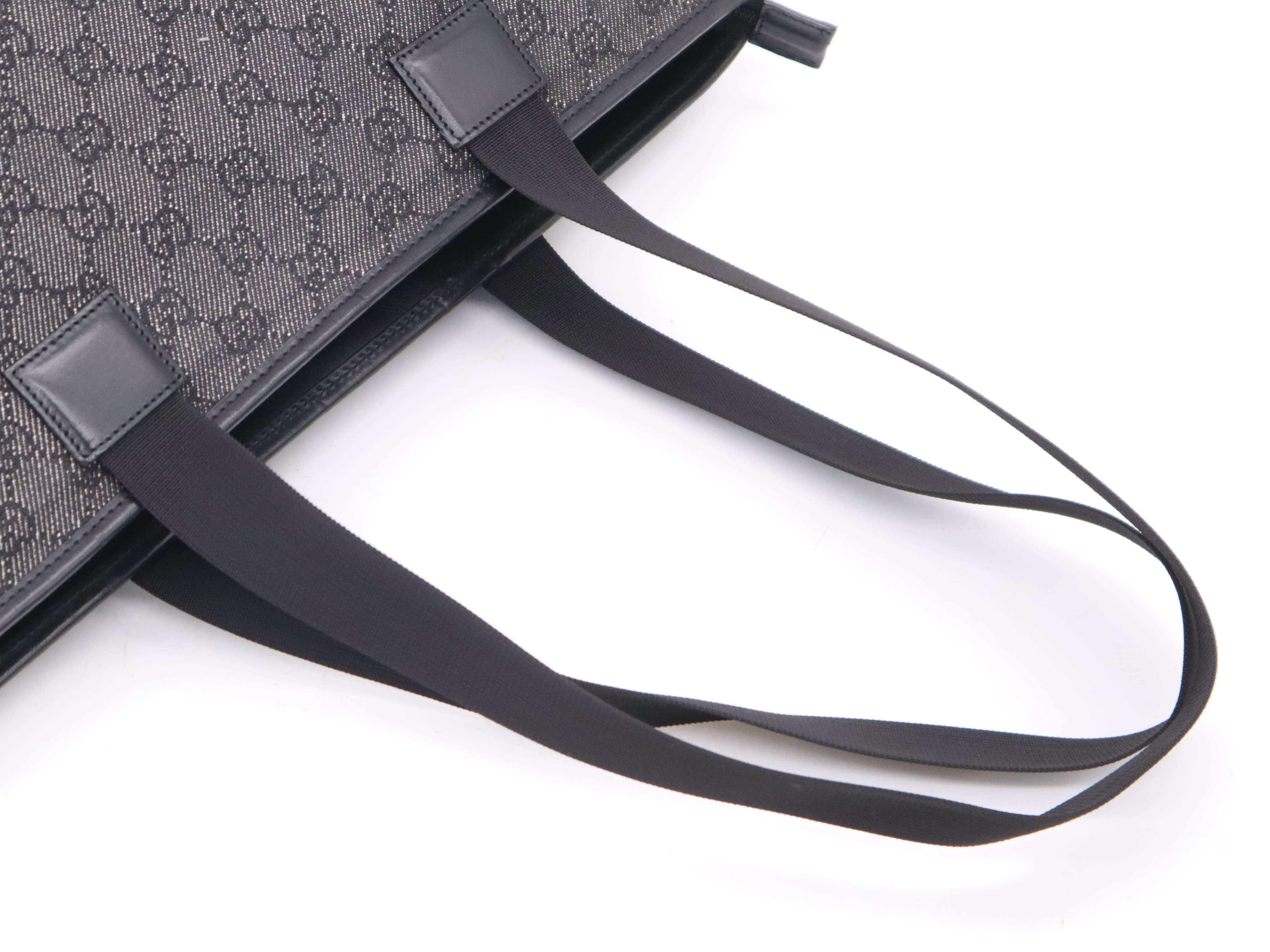 34339 GG Canvas GG Pattern Tote Bag with Dust Bag, Black Tote Bag — view 6
