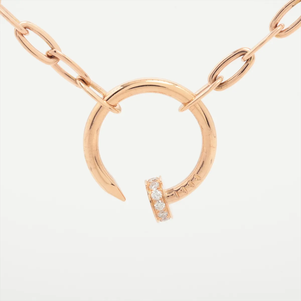 Juste un Clou Diamond Necklace, 750 (PG), 16.5g, MXX054, clasp has scratches. — view 2