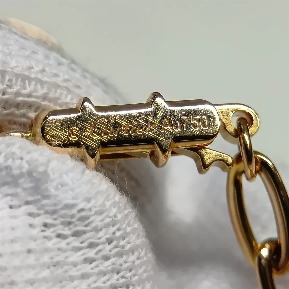 Juste un Clou Diamond Necklace, 750 (PG), 16.5g, MXX054, clasp has scratches. — view 8