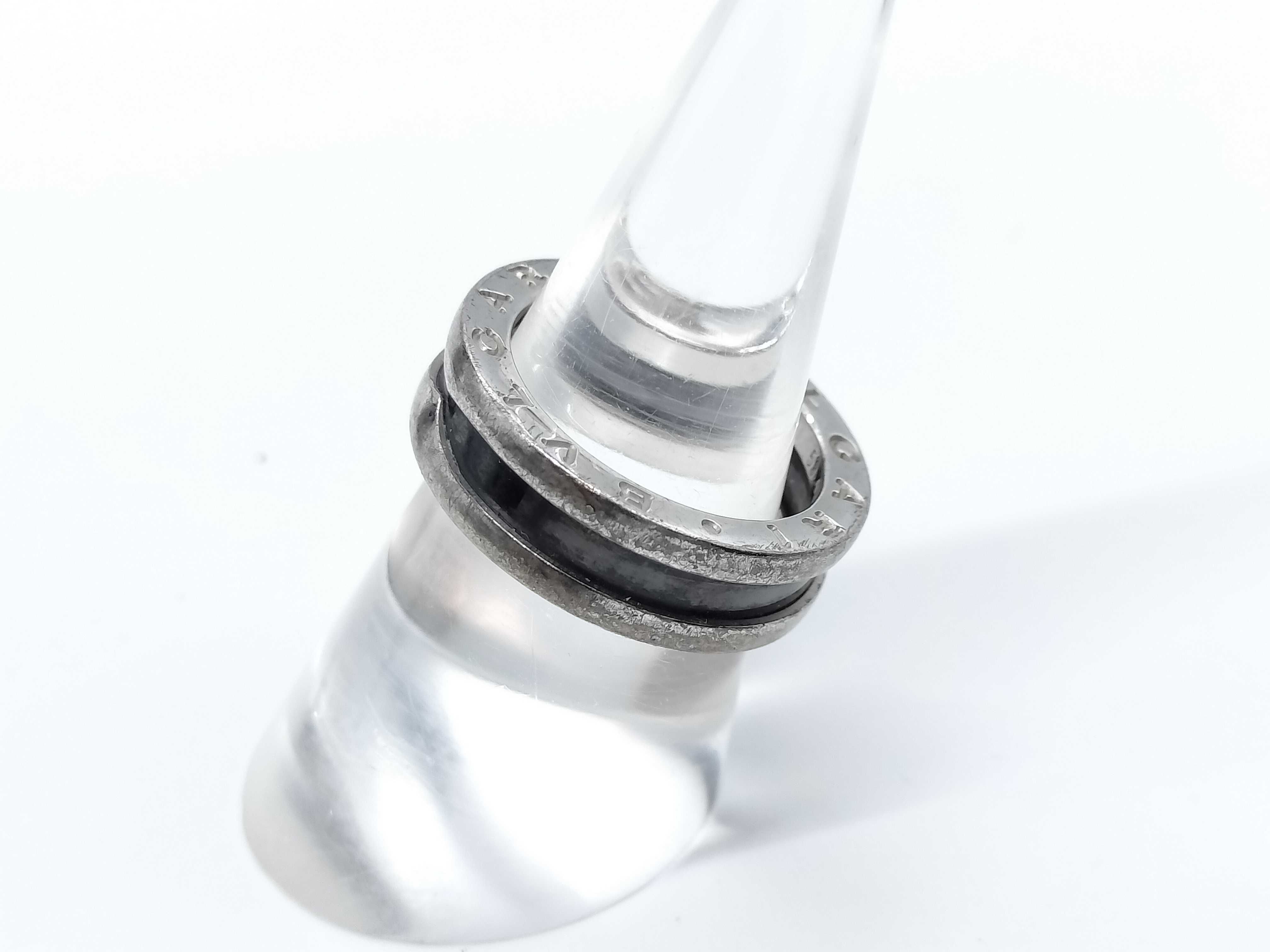 Black Ceramic 6.8g SV925 Ring — view 2