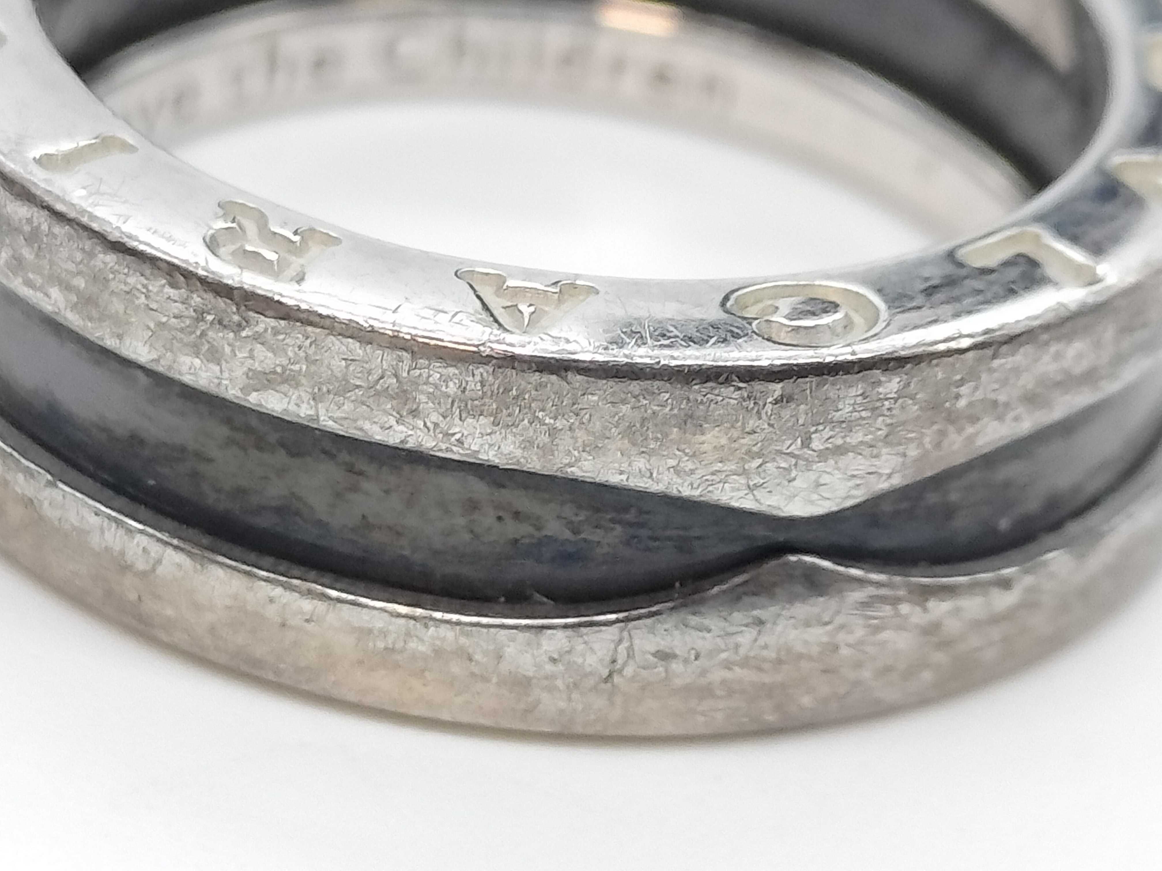 Black Ceramic 6.8g SV925 Ring — view 8