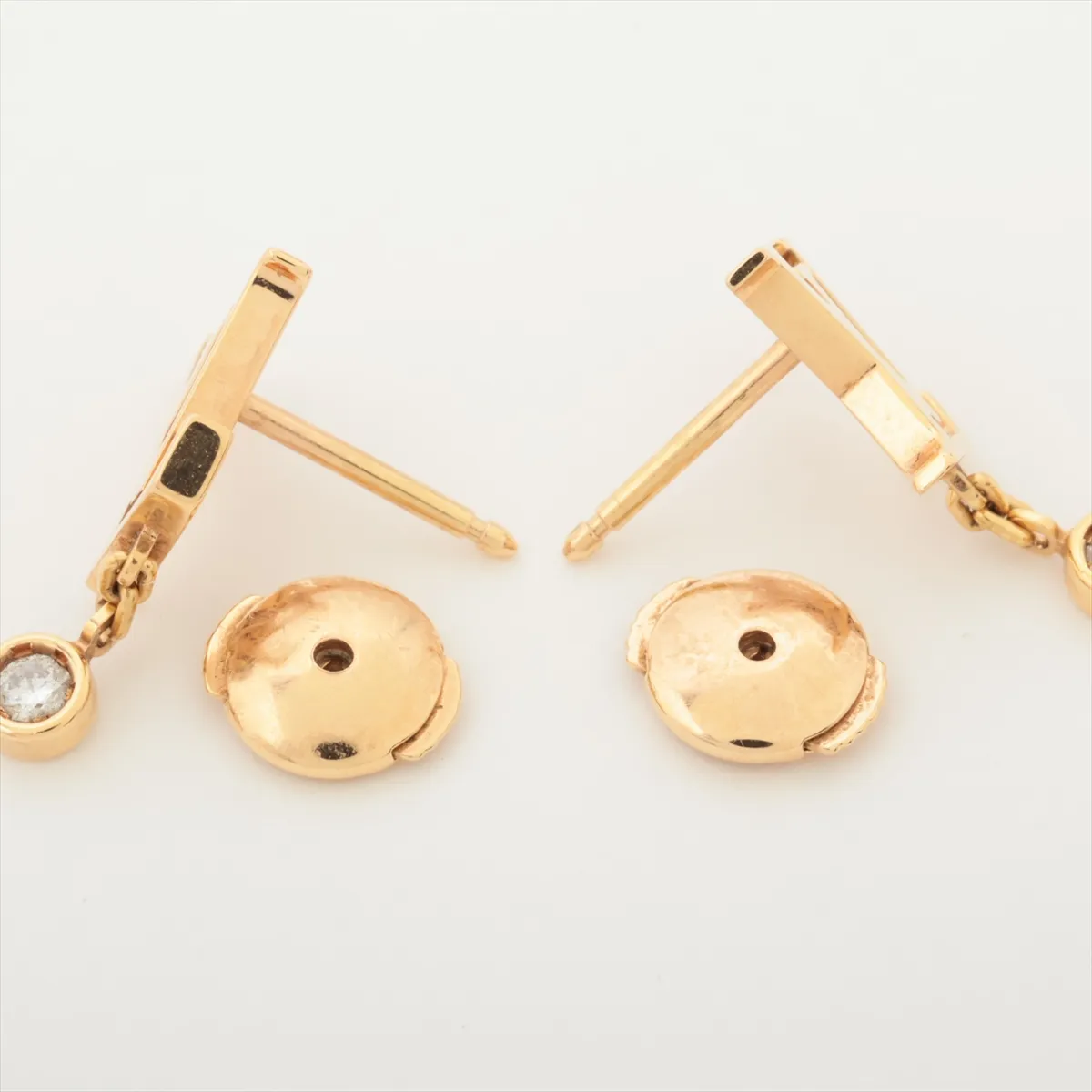 Pusse Idylle Blossom LV Diamond Earrings, 750 (PG), 2.2g, A37030 E19794, No brand engraving on the backing, Q96549 — view 4