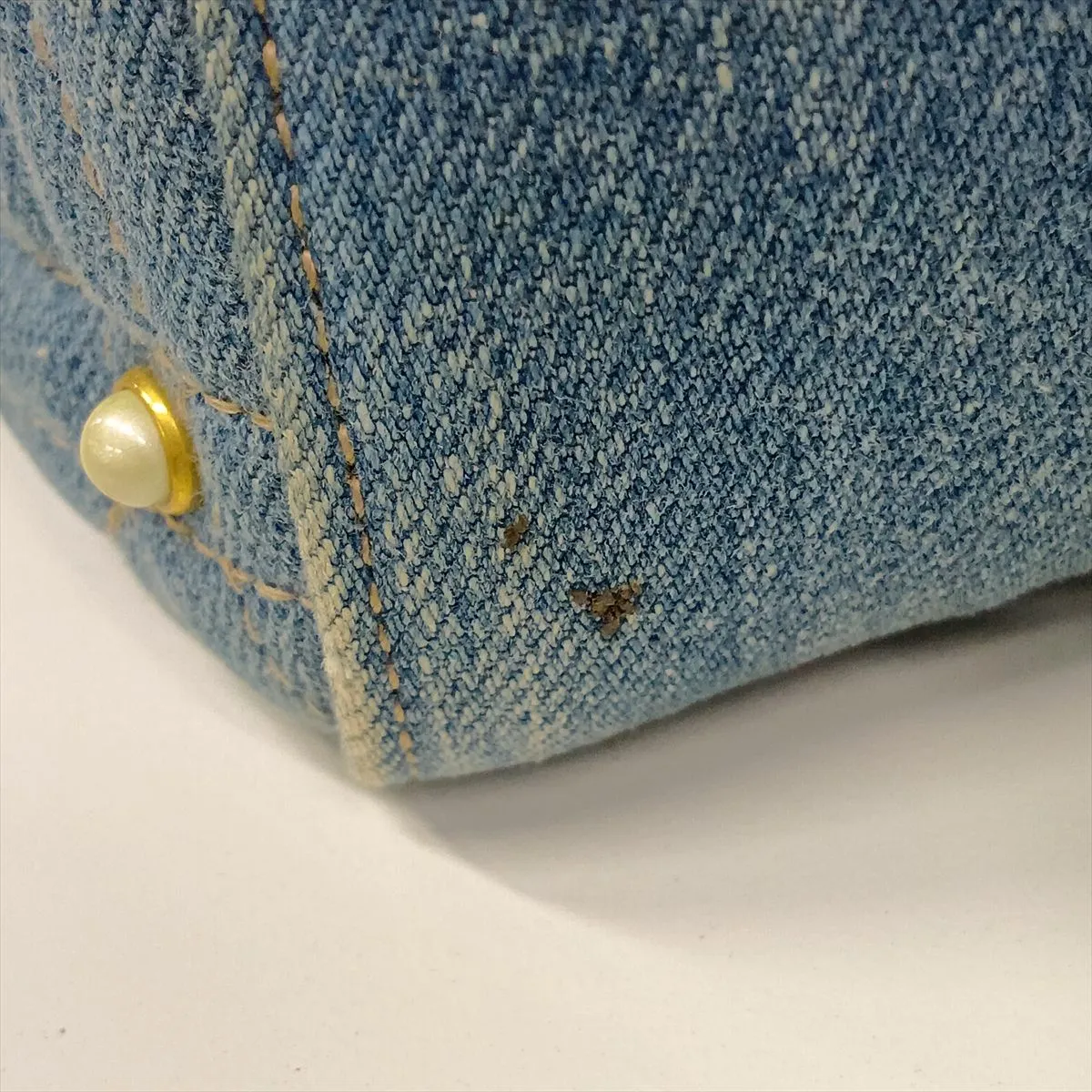 GG Marmont Denim x Leather Backpack/Rucksack, Blue, 476671 — view 12