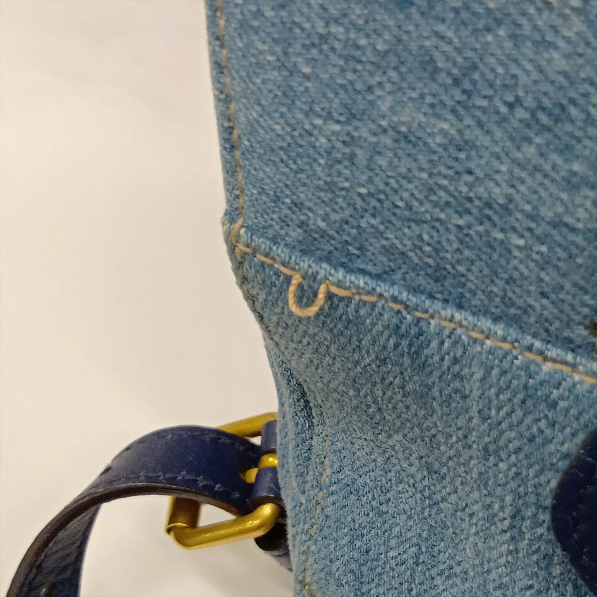 GG Marmont Denim x Leather Backpack/Rucksack, Blue, 476671 — view 13