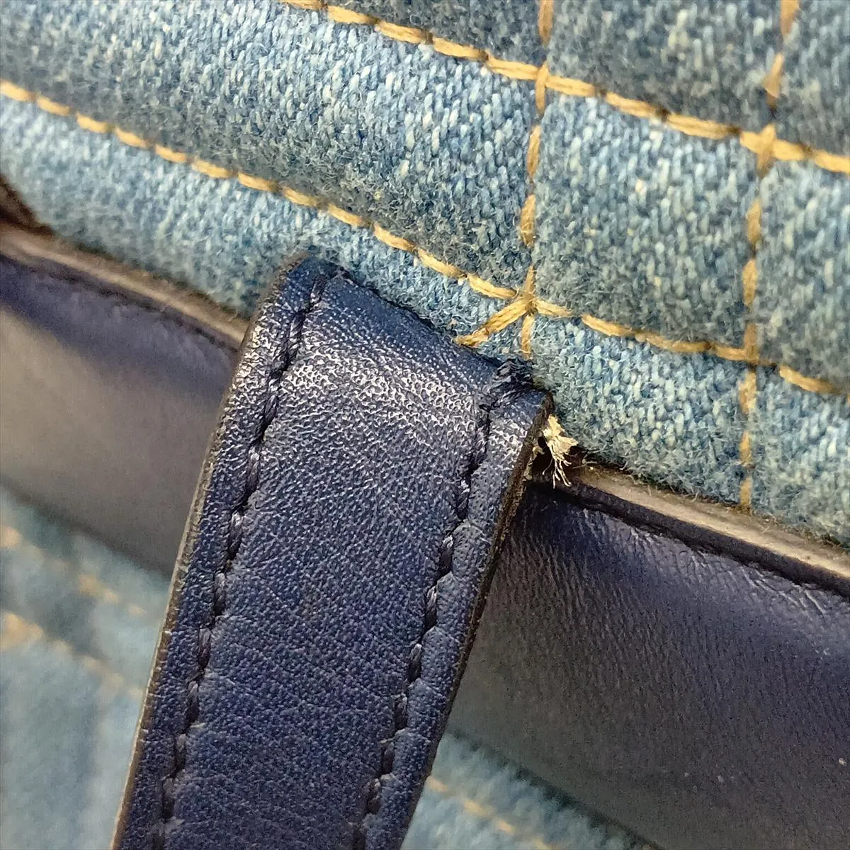 GG Marmont Denim x Leather Backpack/Rucksack, Blue, 476671 — view 15