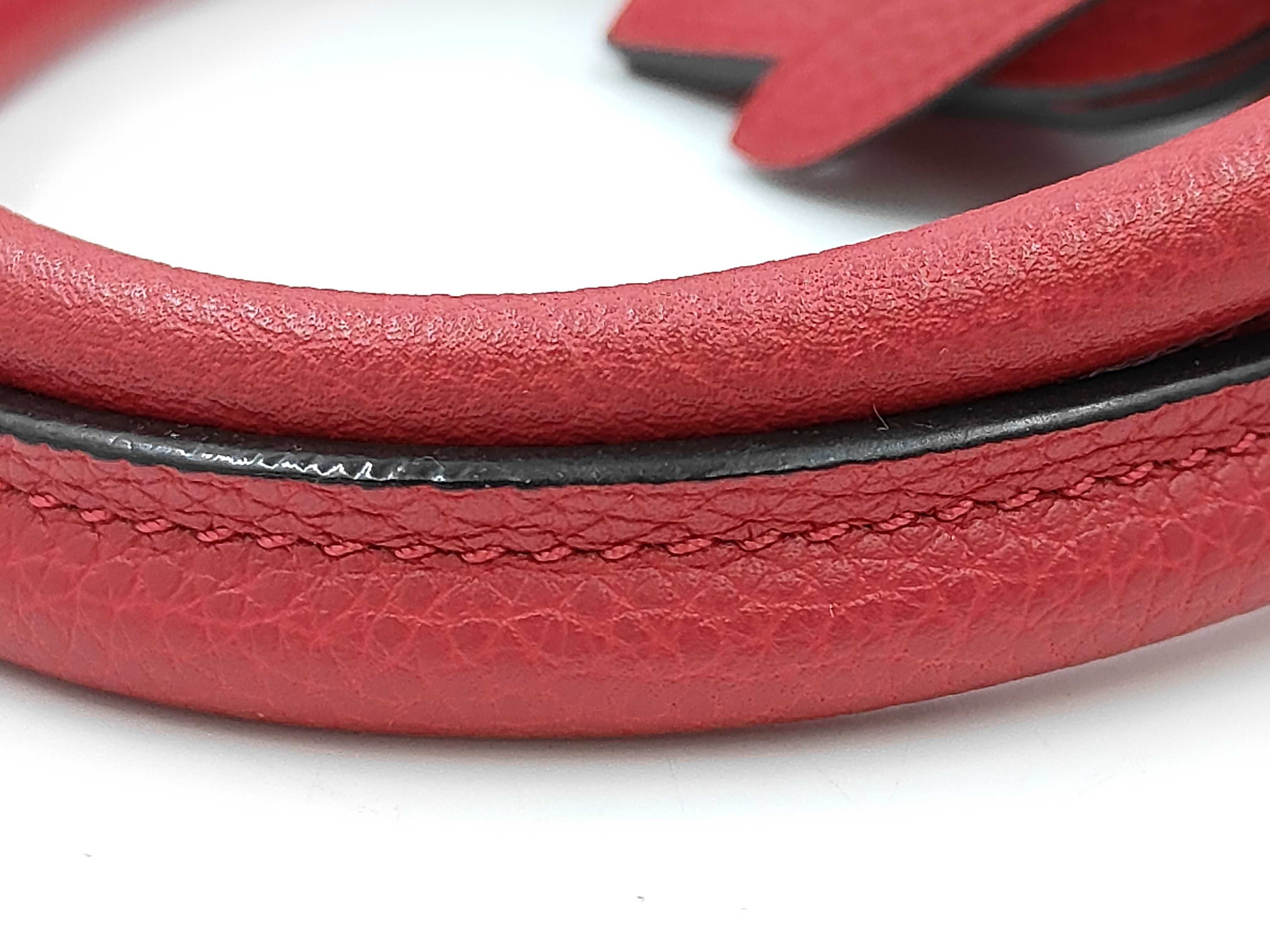 M54349 Rouge Carmine Leather Handbag Bag — view 5