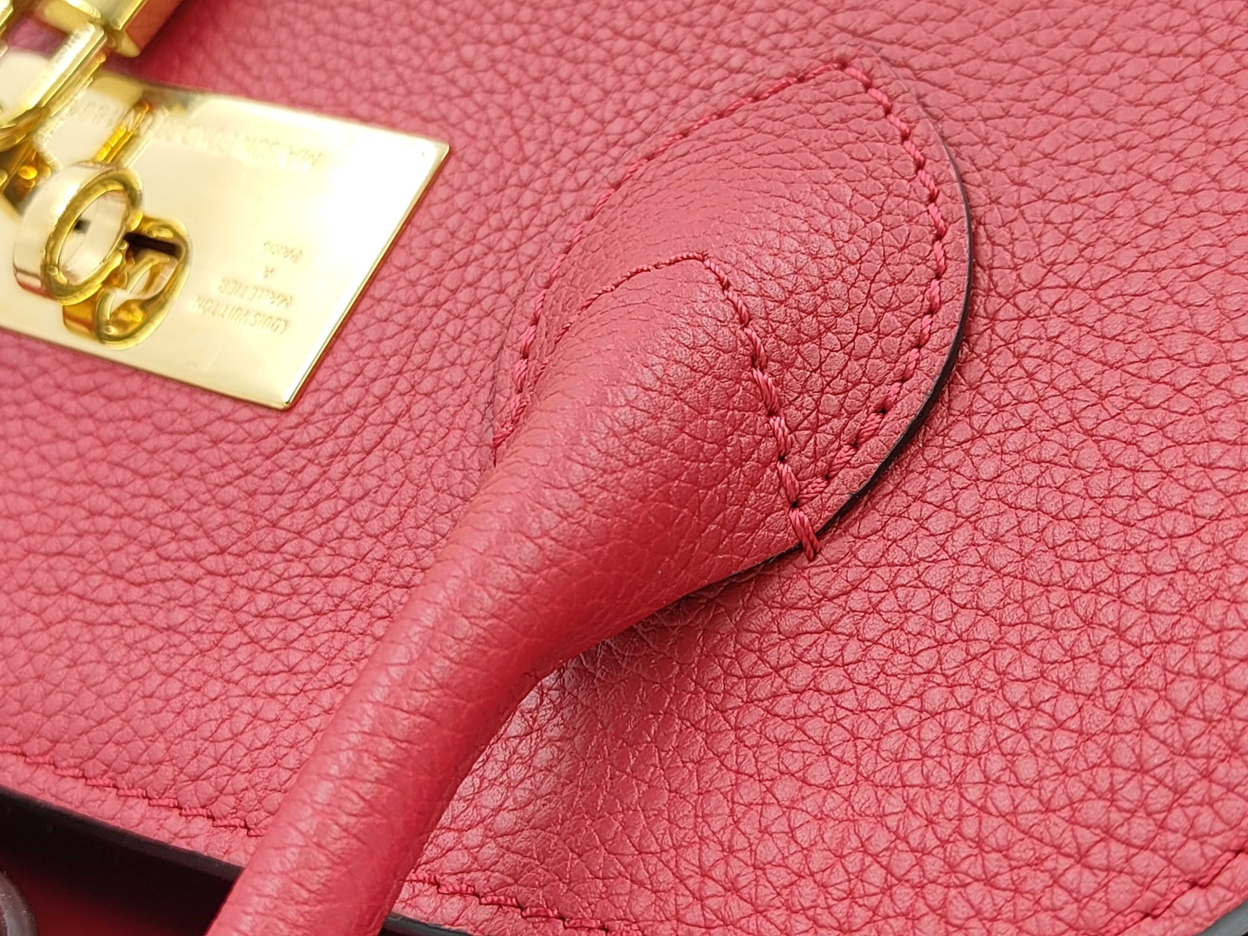M54349 Rouge Carmine Leather Handbag Bag — view 6