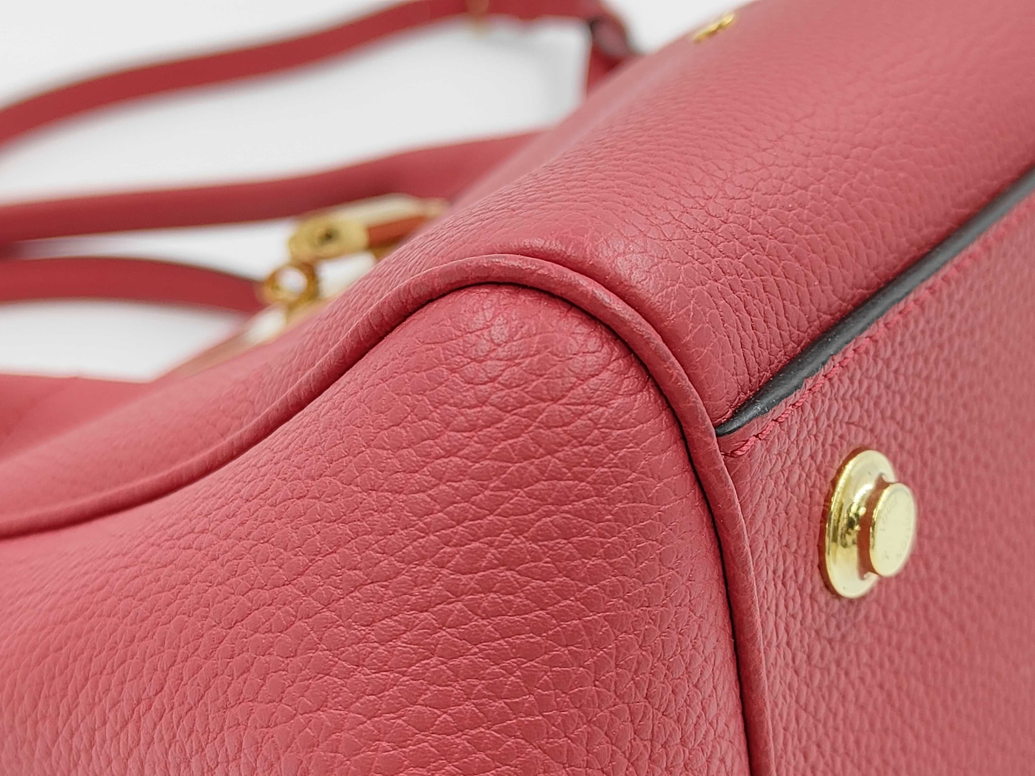M54349 Rouge Carmine Leather Handbag Bag — view 8