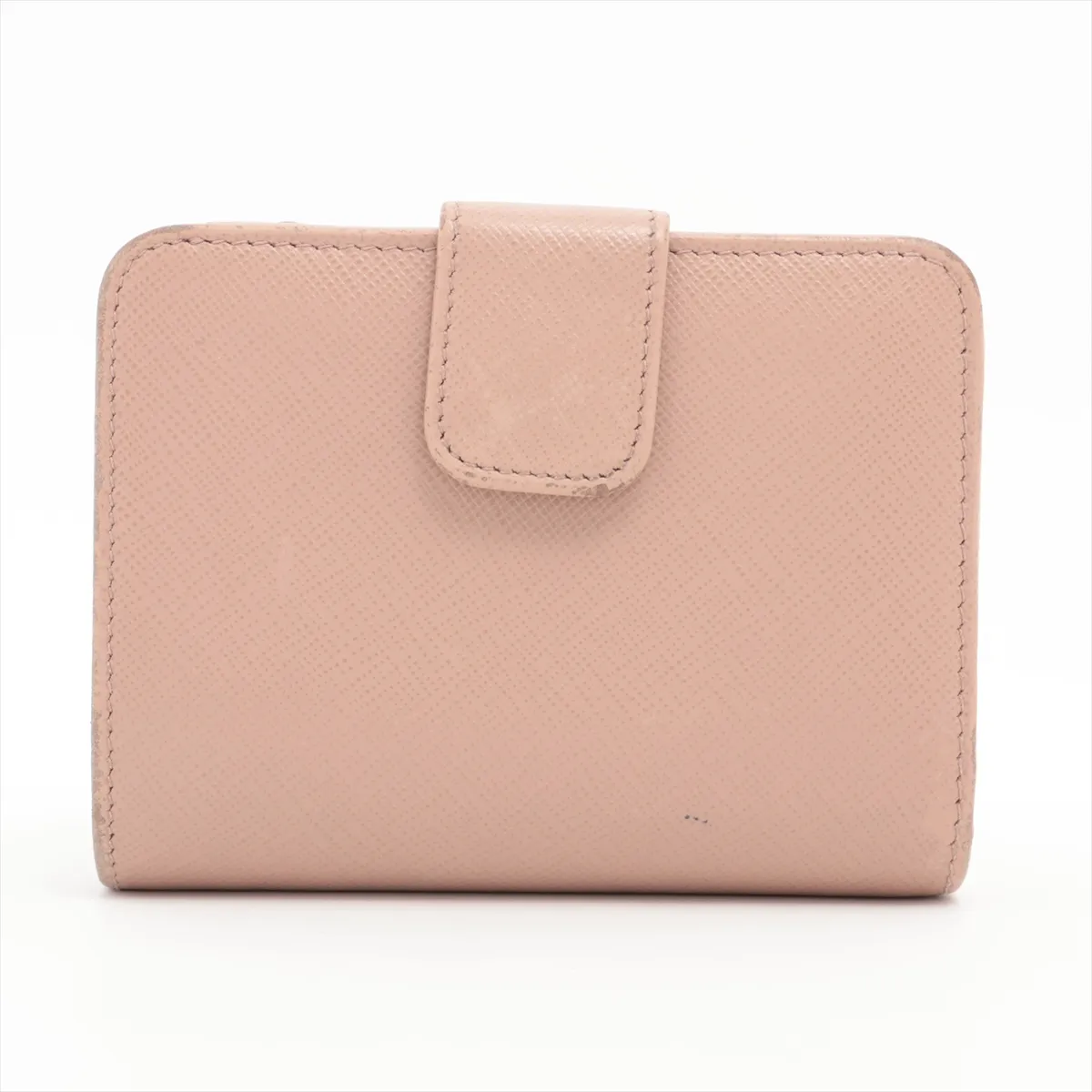 Saffiano 1ML018 Leather Compact Wallet Beige — view 2