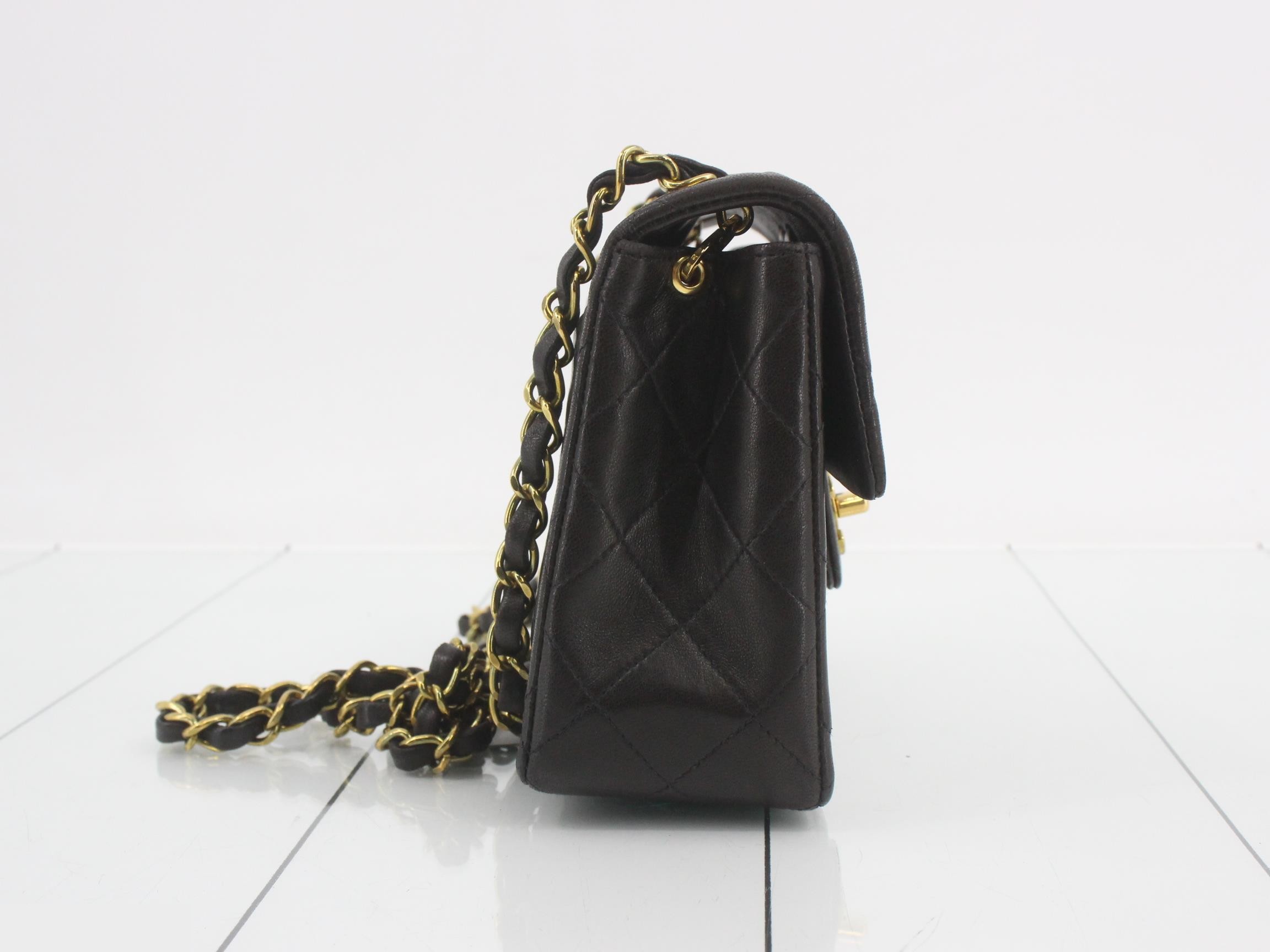 Mini Matelassé Lambskin Chain Shoulder Bag, Series 2 — view 4