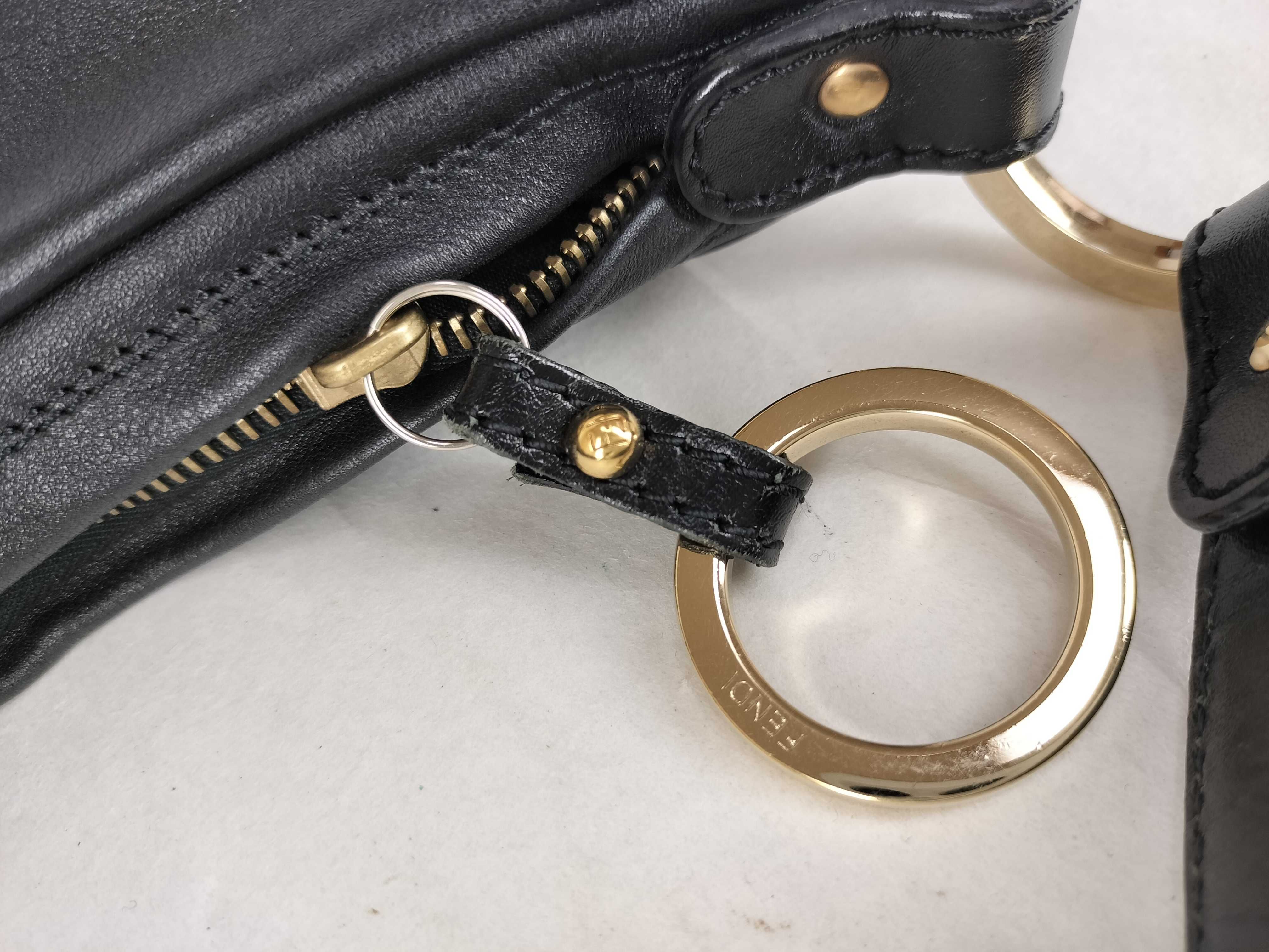 Black Leather Shoulder Bag — view 13