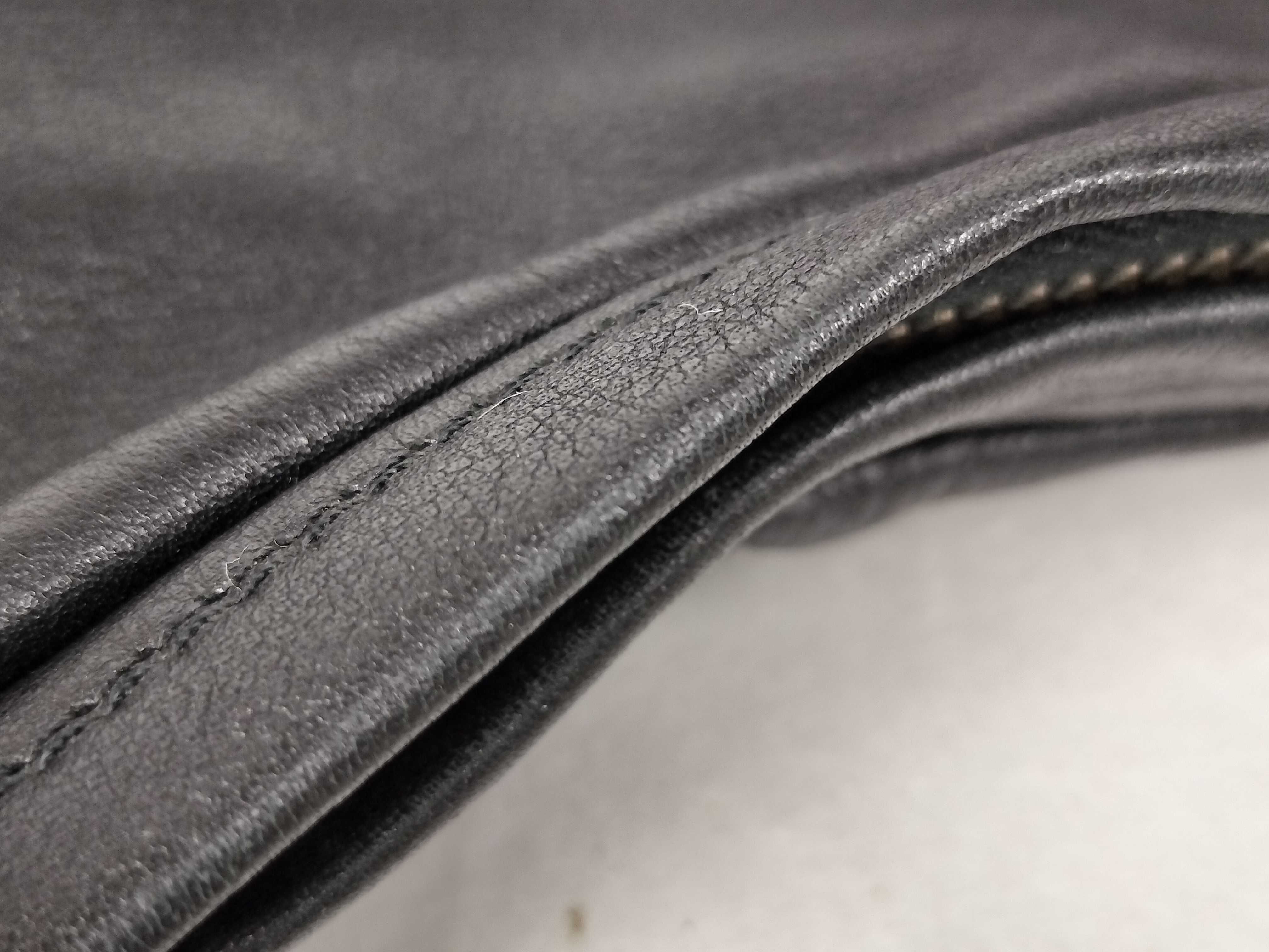 Black Leather Shoulder Bag — view 14