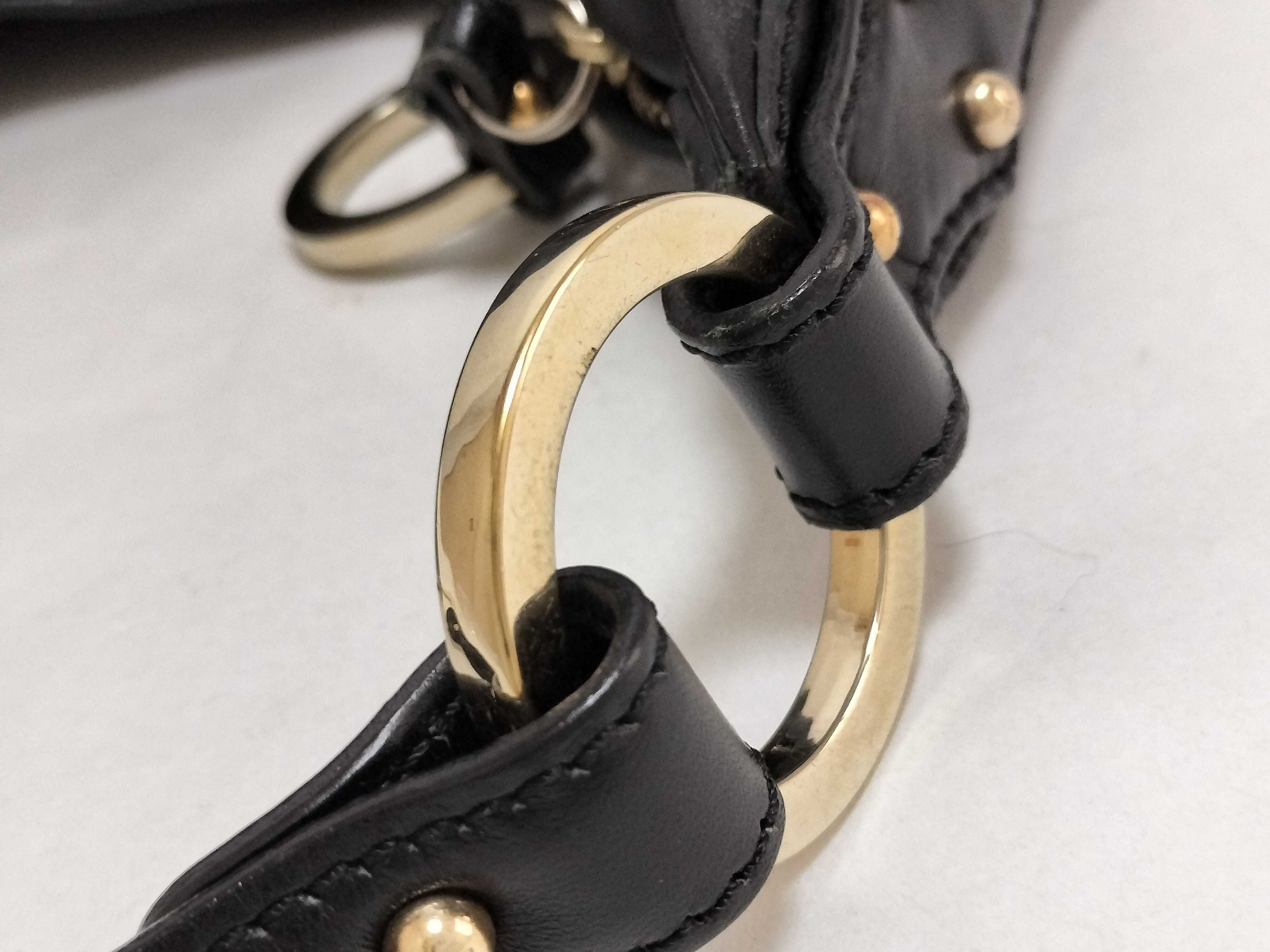 Black Leather Shoulder Bag — view 5