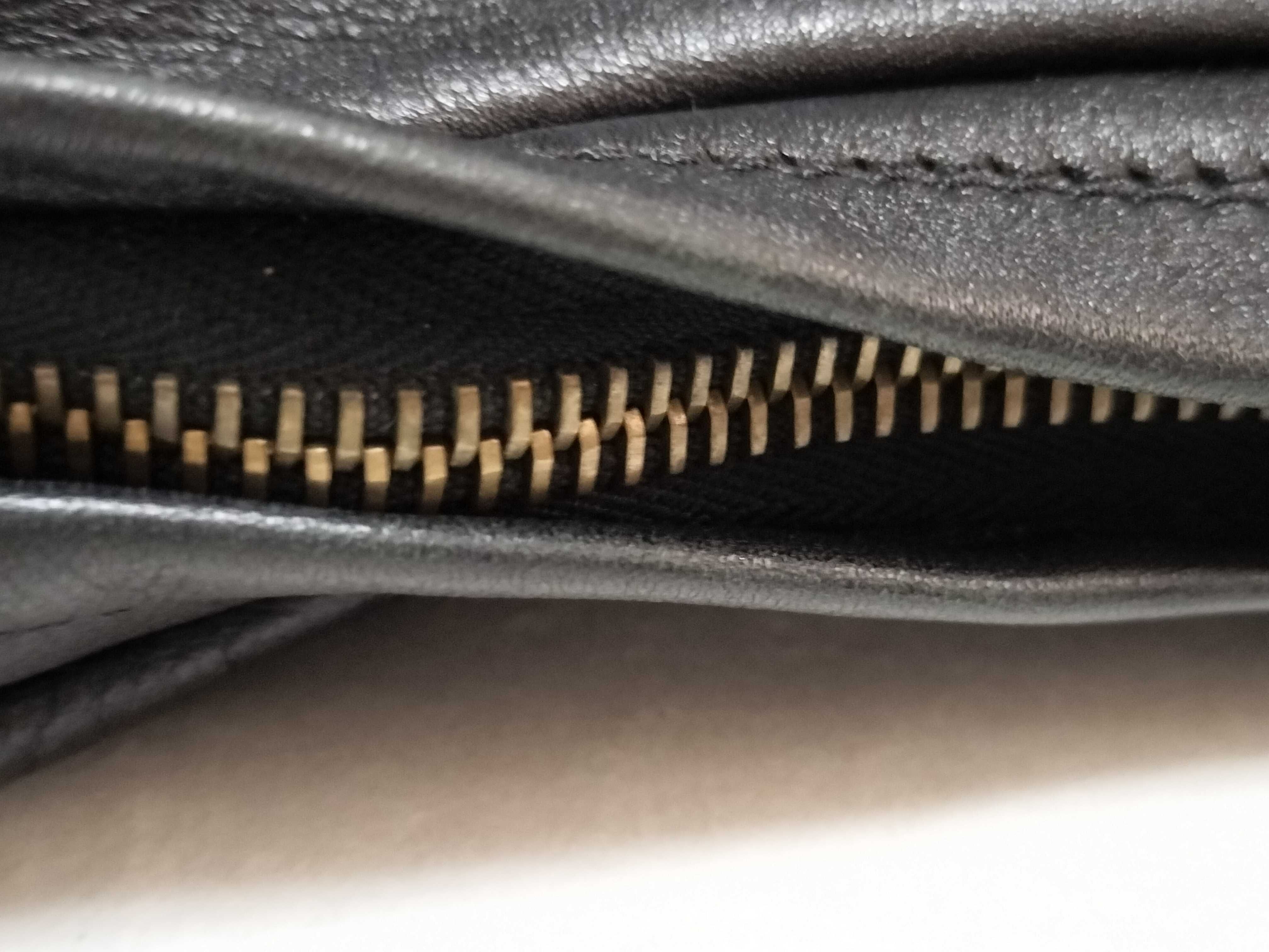 Black Leather Shoulder Bag — view 6