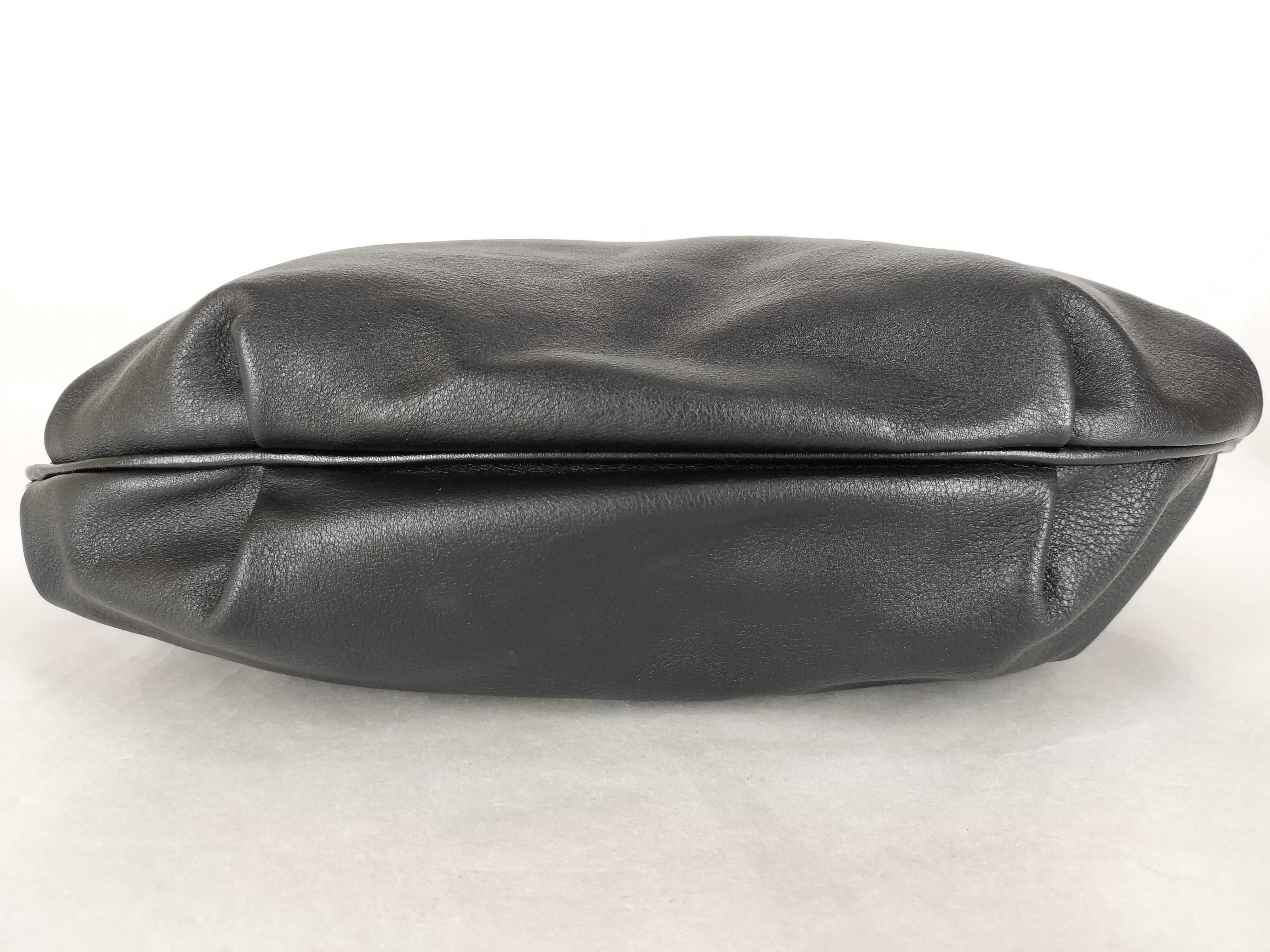 Black Leather Shoulder Bag — view 8