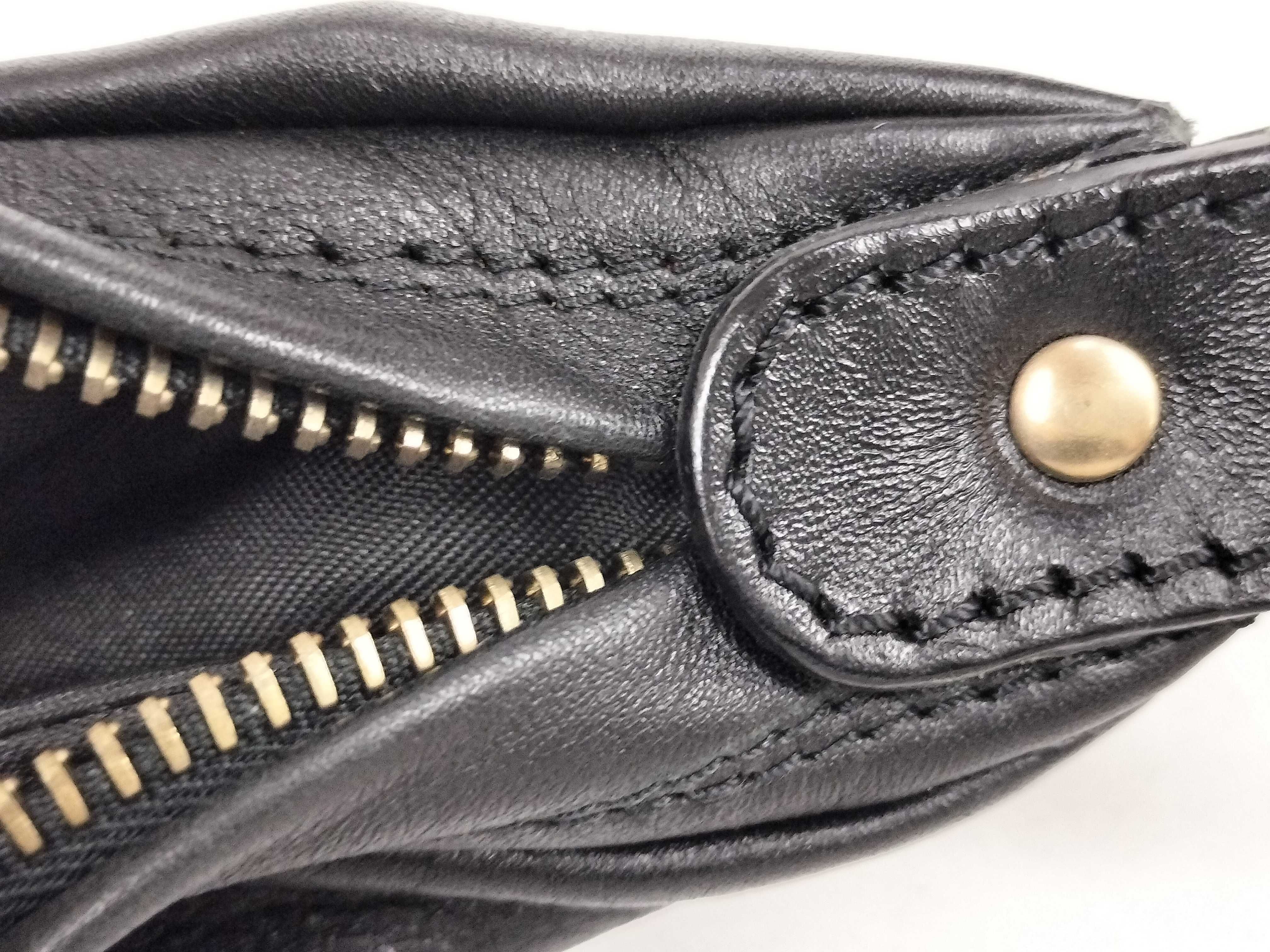 Black Leather Shoulder Bag — view 9