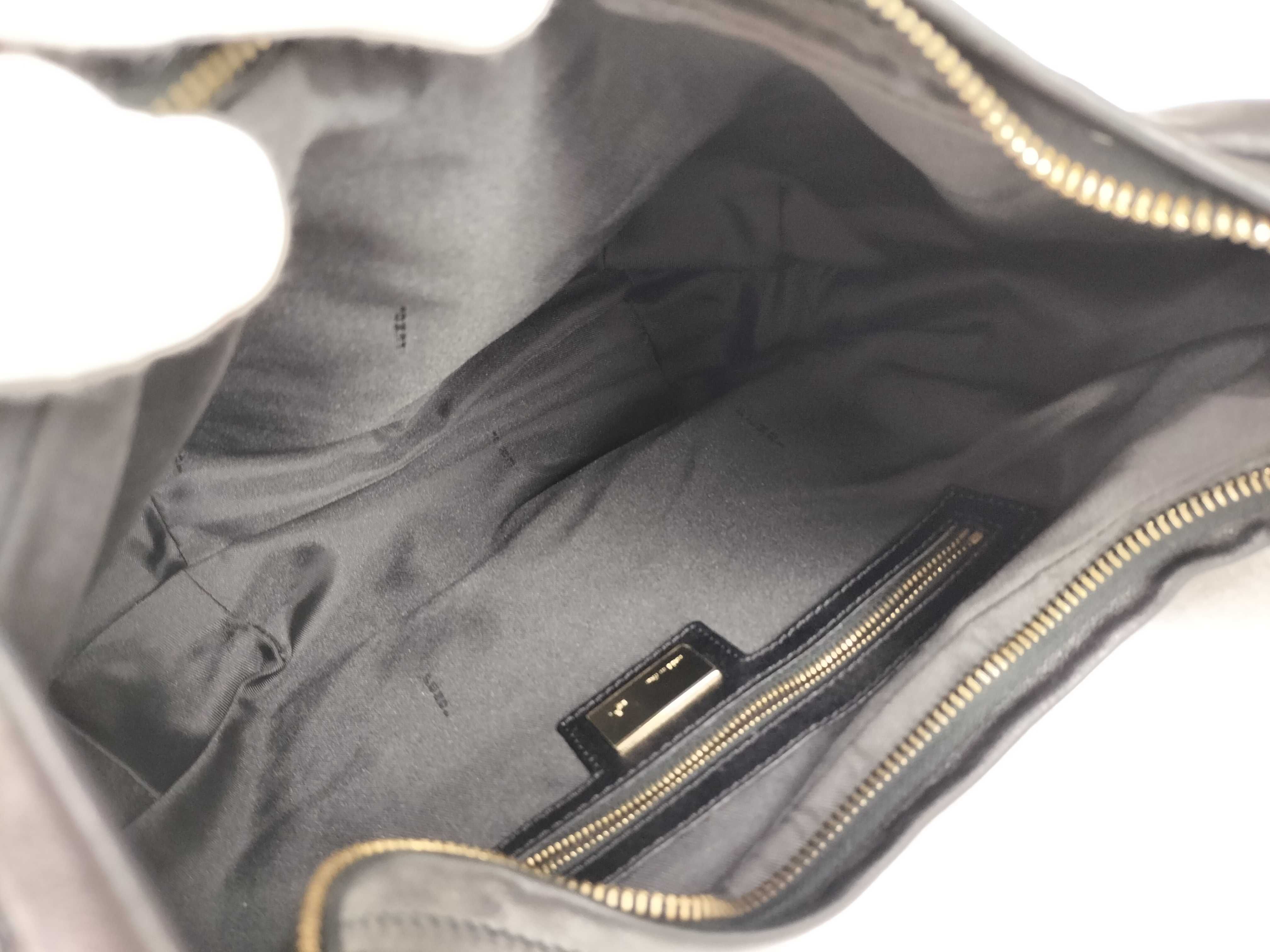 Black Leather Shoulder Bag — view 10