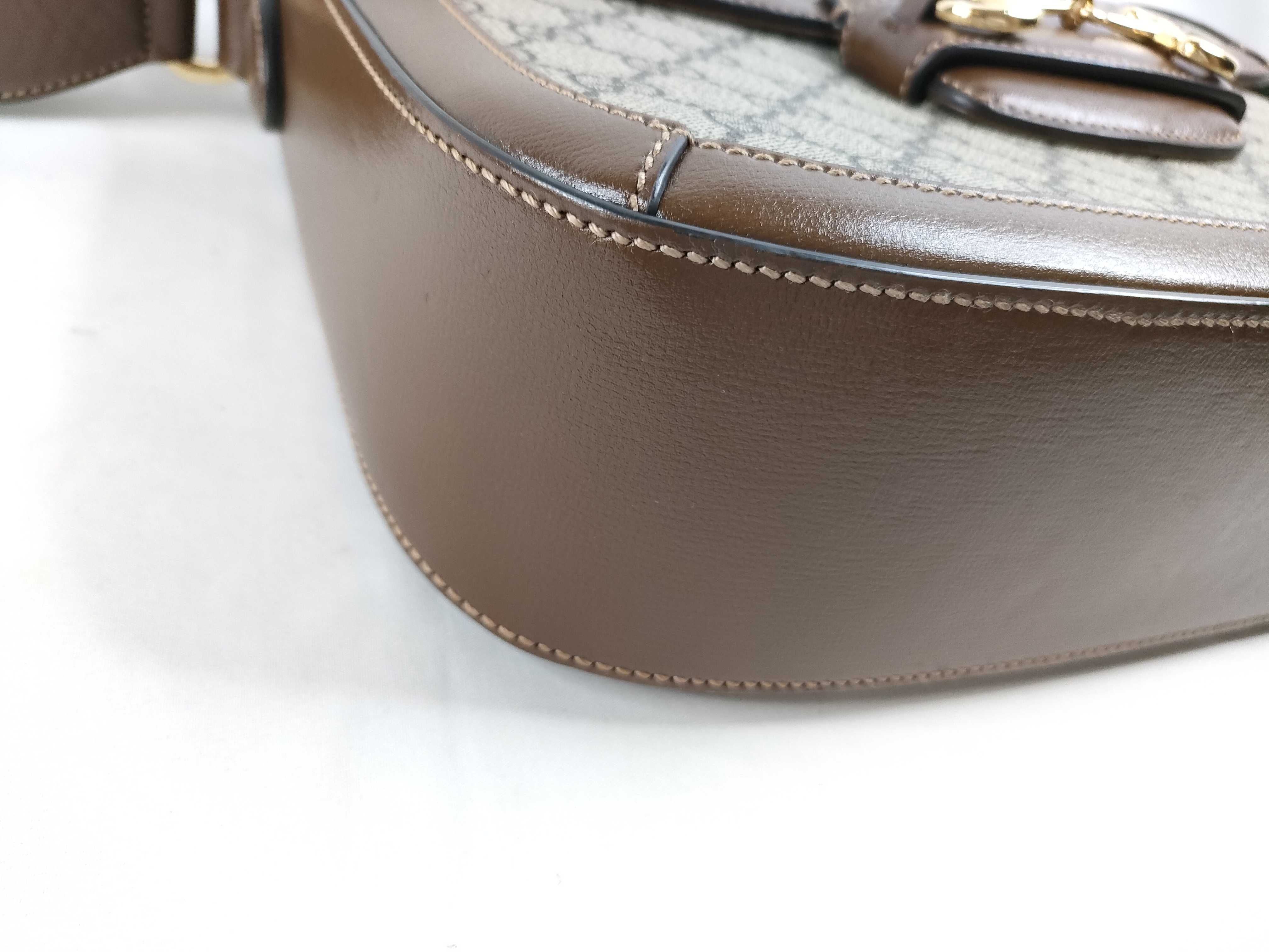 Horsebit 1955 Messenger Bag GG Supreme Sherry Line Beige (No markings) 700457 B 700457 213317 Shoulder Bag — view 3
