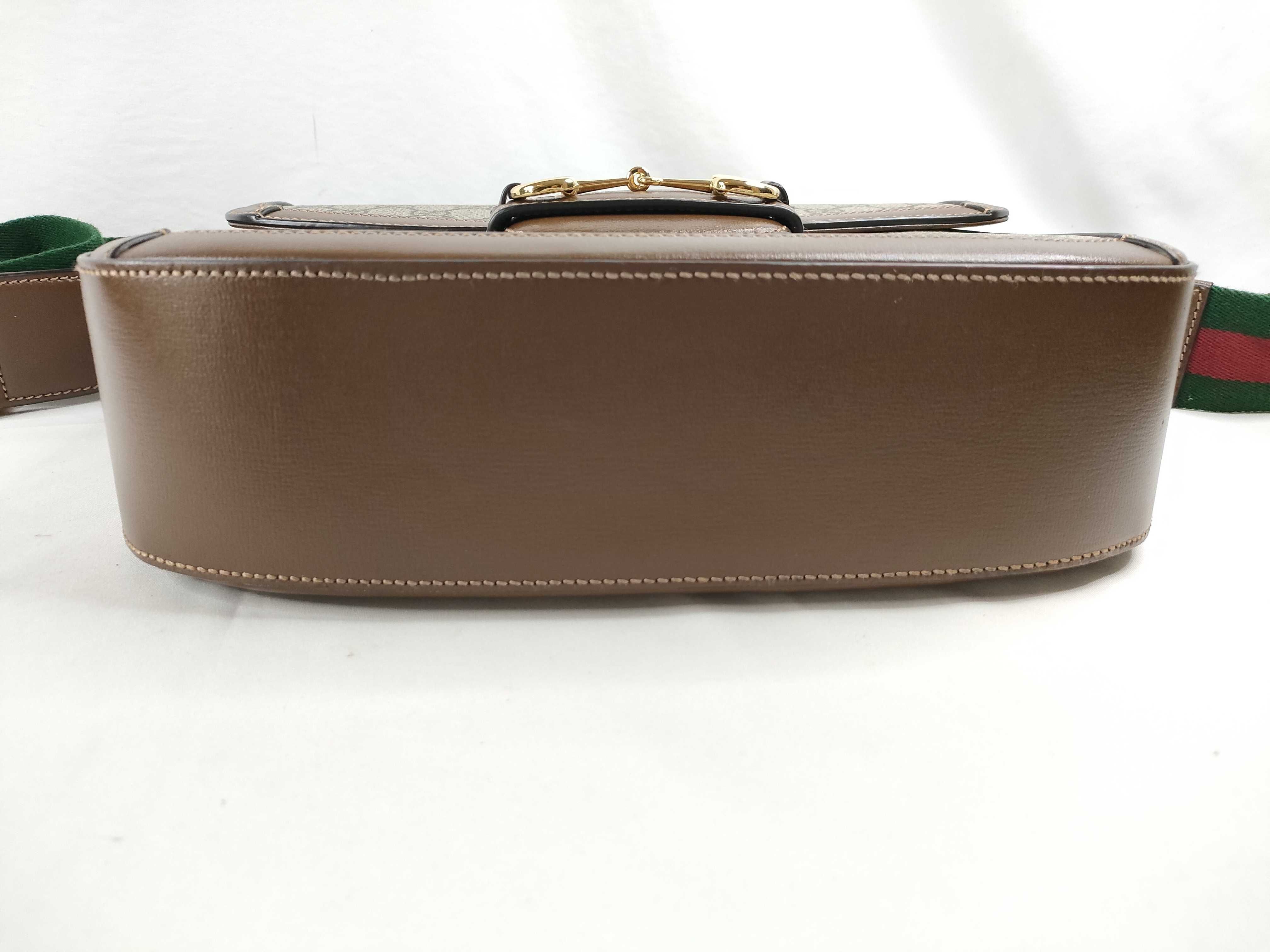Horsebit 1955 Messenger Bag GG Supreme Sherry Line Beige (No markings) 700457 B 700457 213317 Shoulder Bag — view 4