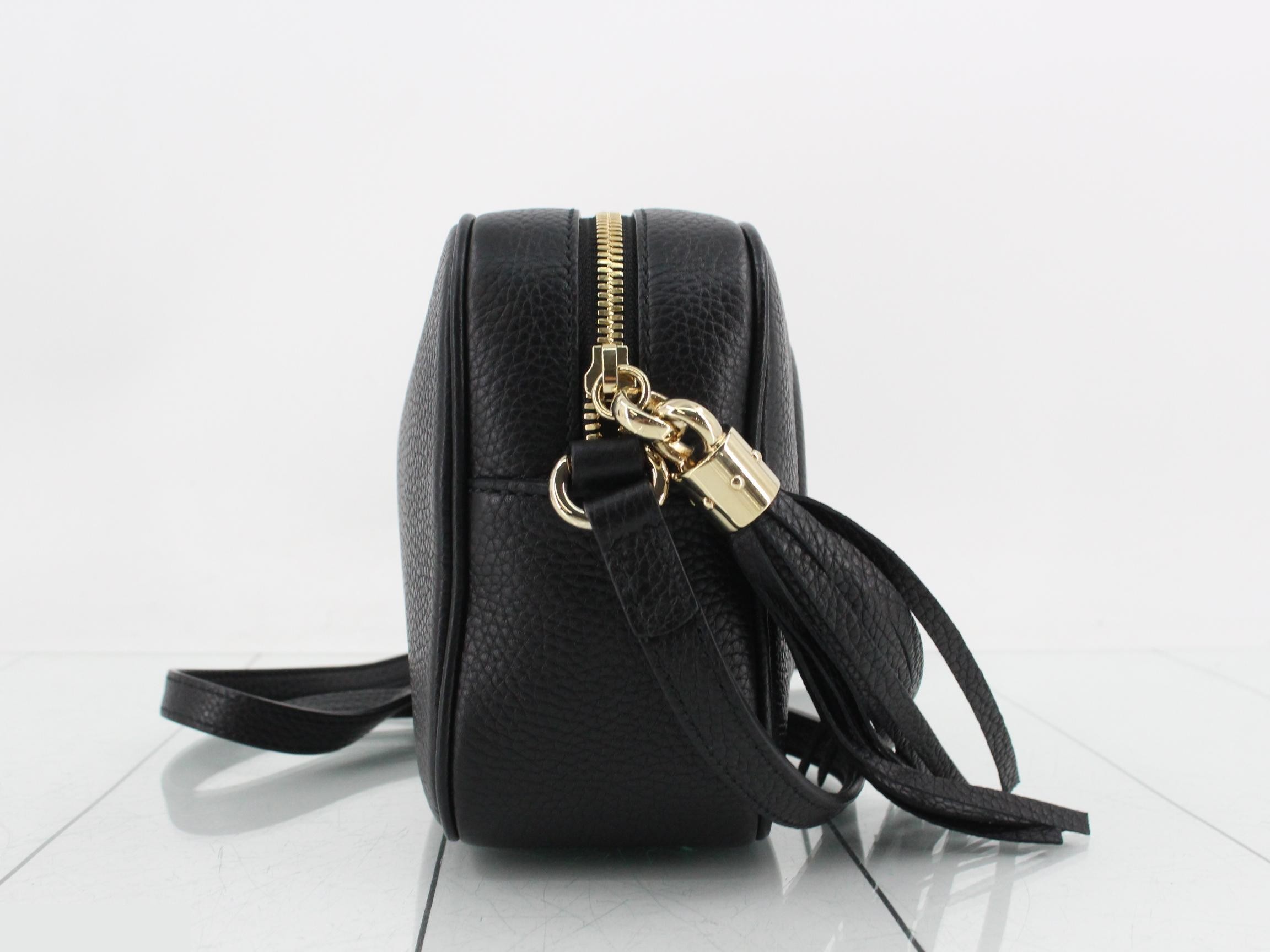 Soho Leather Small Disco Bag with Fringe — view 4