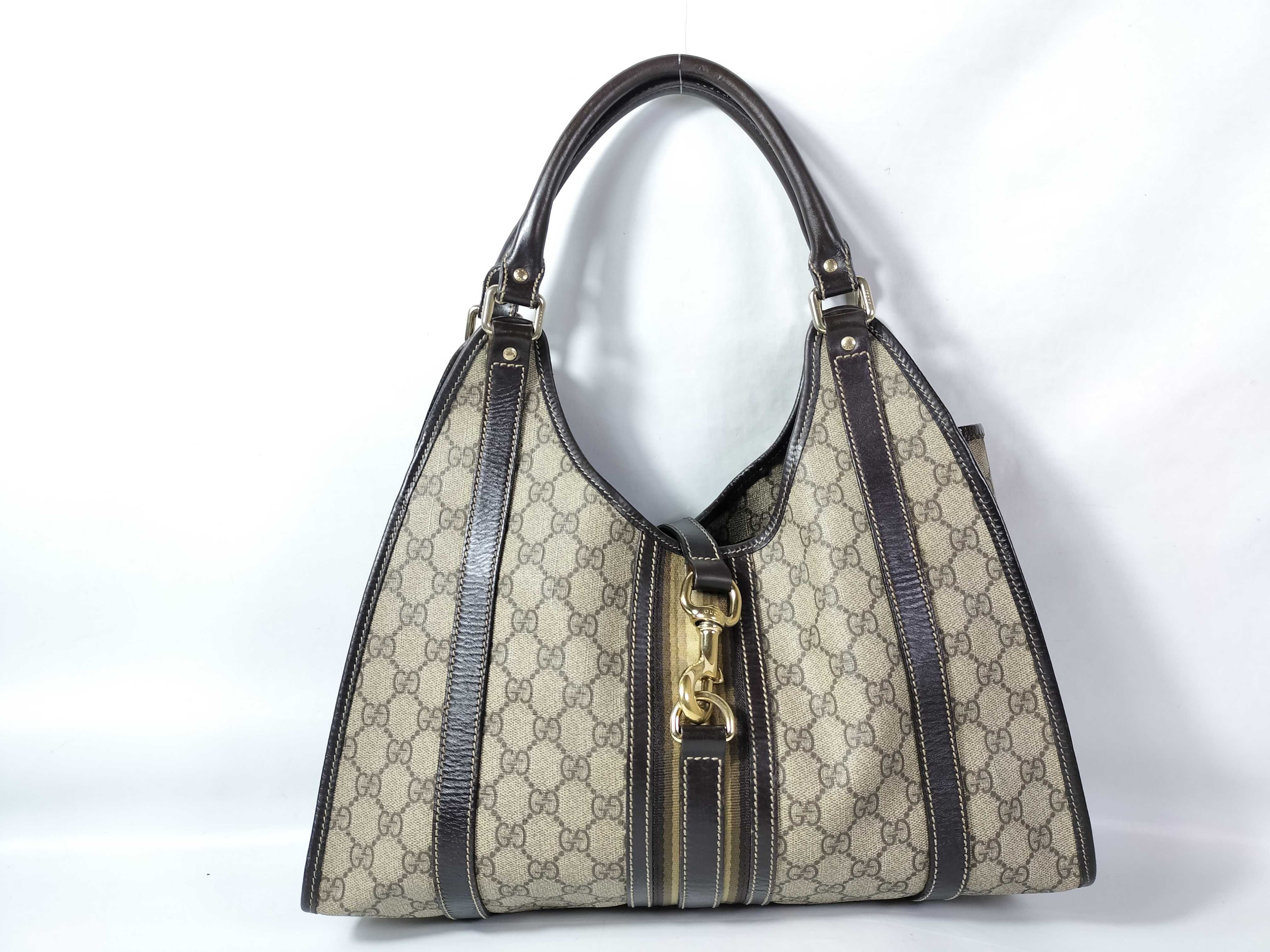 Leather Shima Jackie Shoulder Bag Brown Handbag
